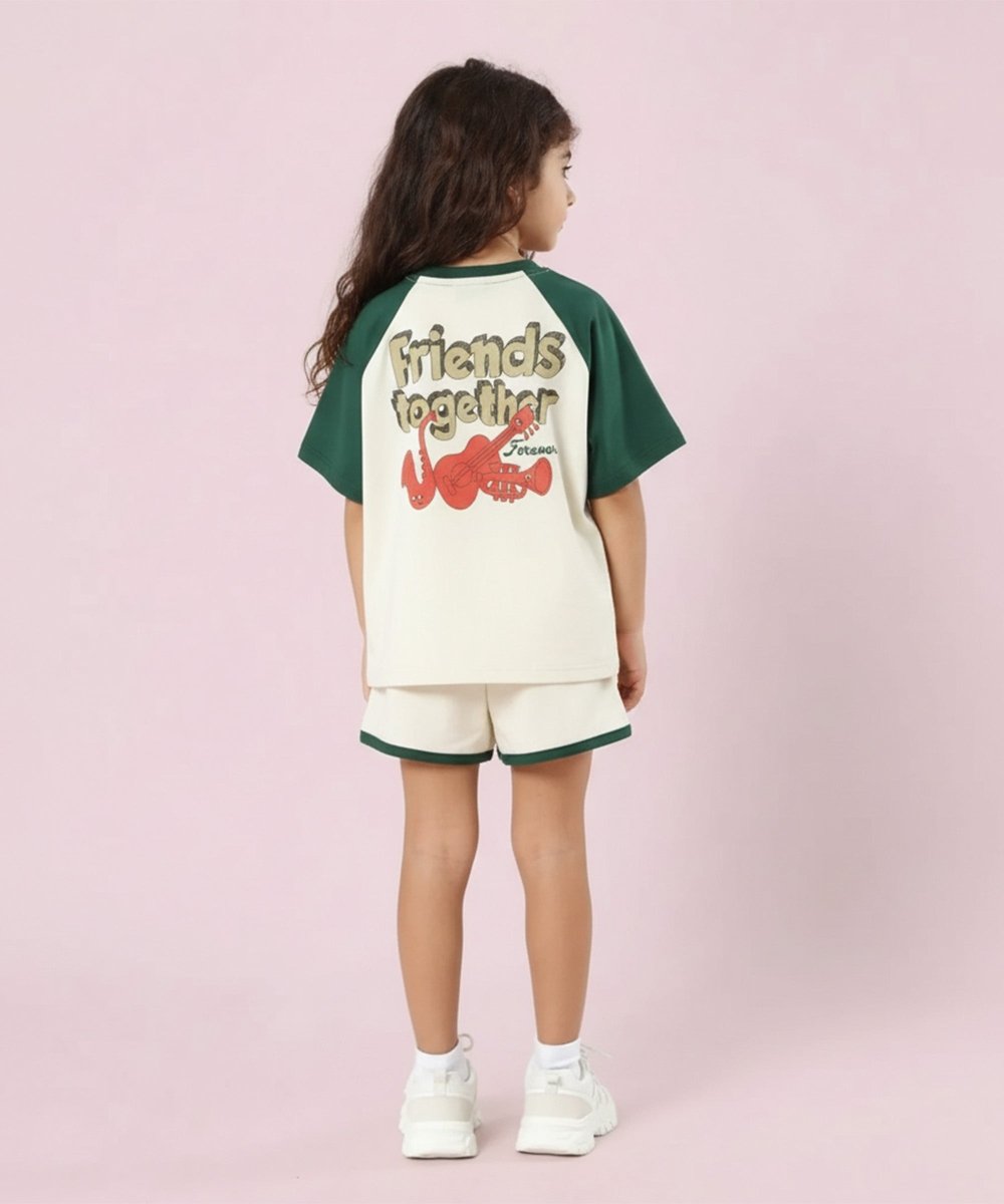 Girls Friends Print Oversized Co-ord Set - KYDA ONLINE STORE
