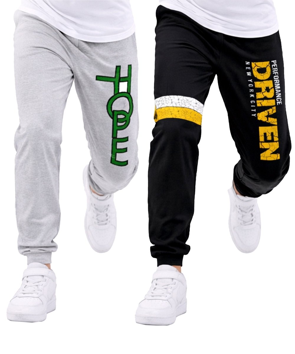 Boys Printed Track Pants | Pack of 2 - KYDA ONLINE STORE