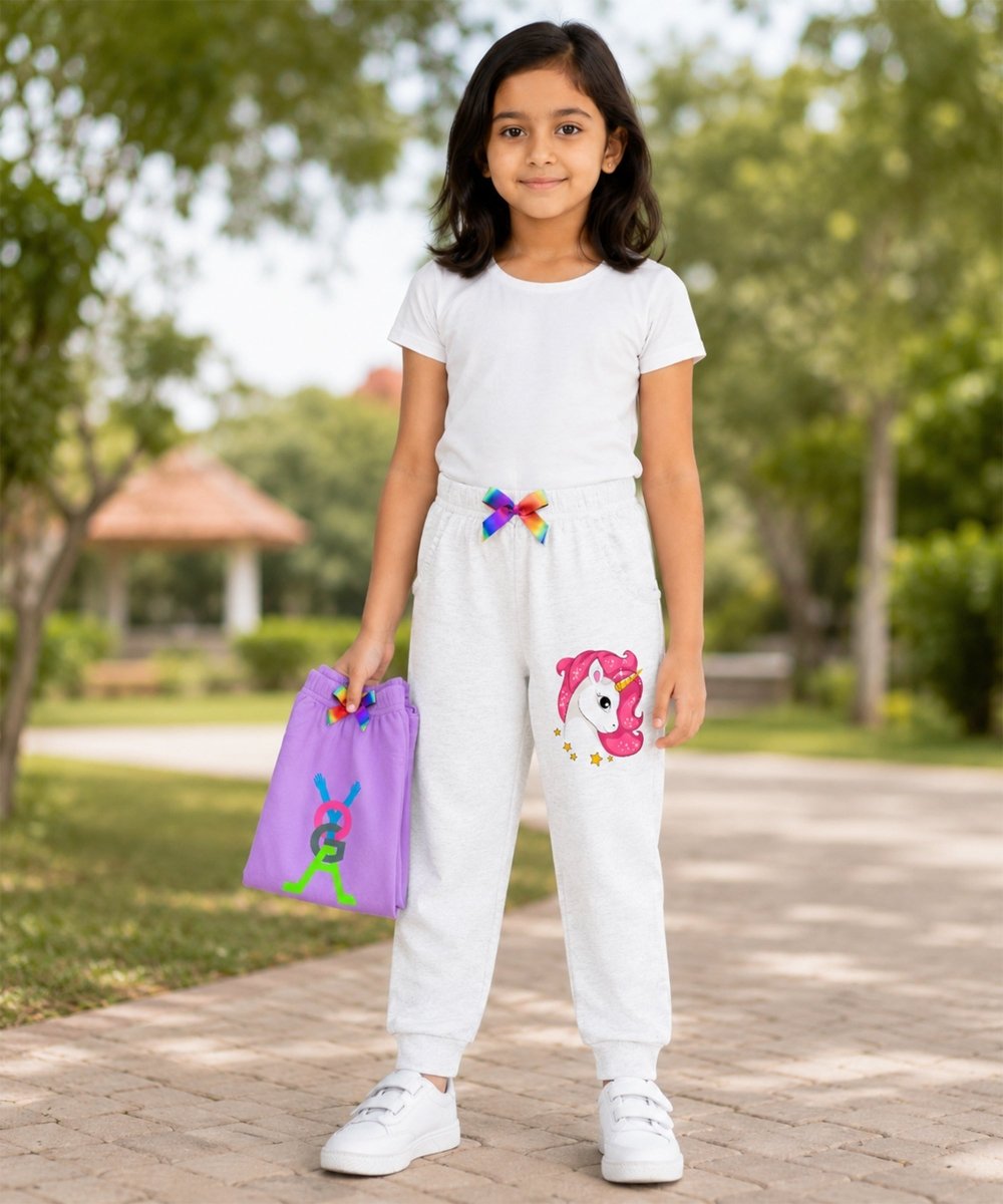 Girls Frill Pocket Joggers – Pack of 2 - KYDA ONLINE STORE