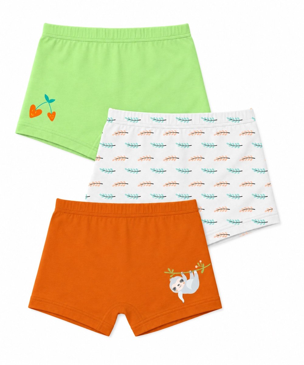 Girls Cotton Printed Trunks | Pack of 3 - KYDA ONLINE STORE