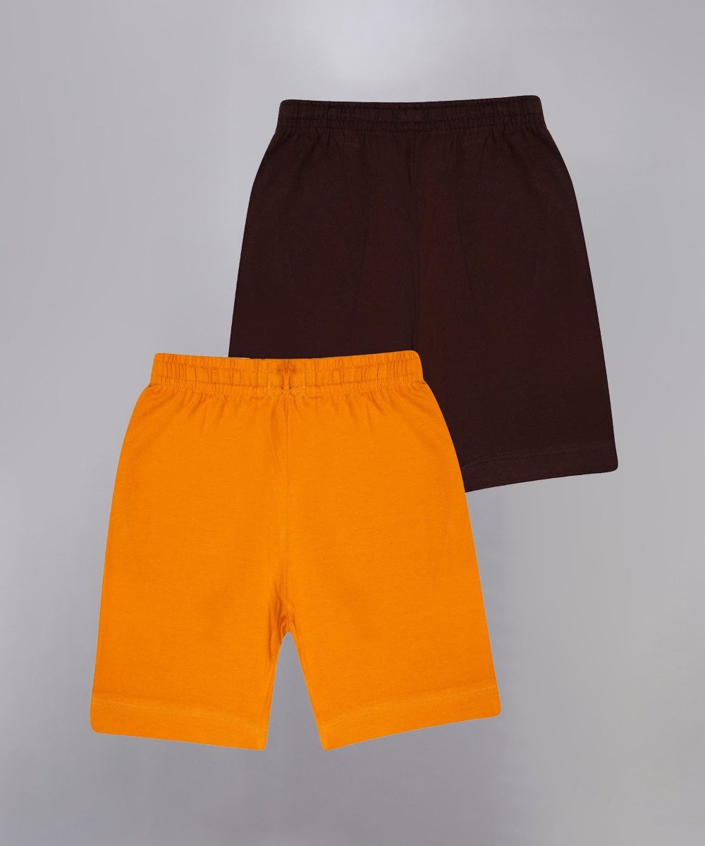 Unisex Printed Shorts – Orange,Brown - KYDA ONLINE STORE