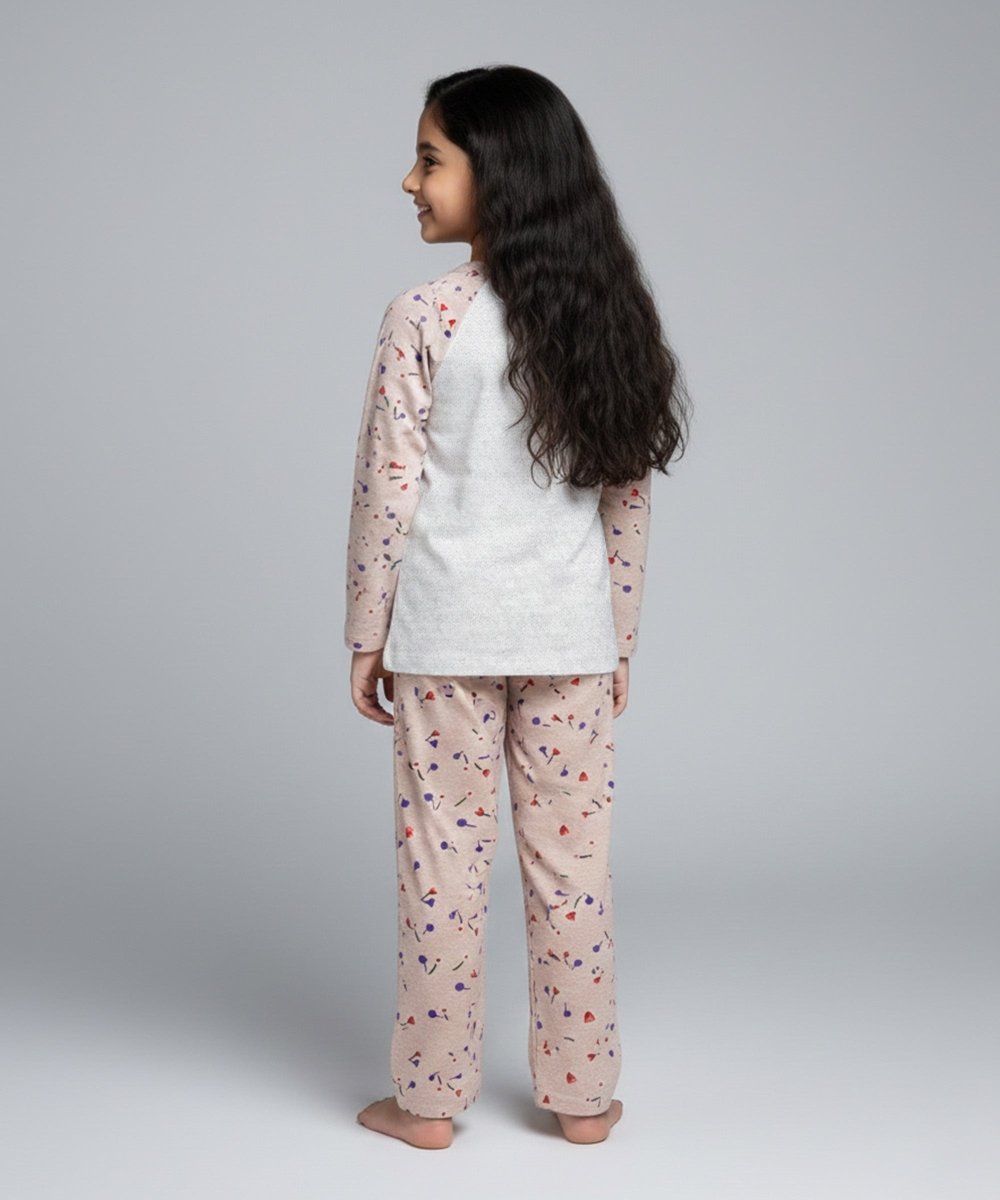 Girls Cotton Lounge Co-Ord Set - KYDA ONLINE STORE