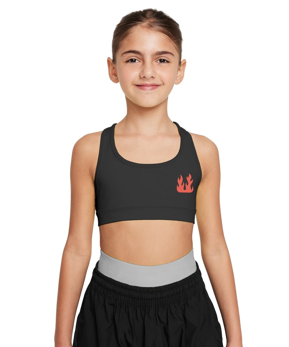 Girls Printed Sports Bra for Pre-Teens | Racerback | Pack of 1 - KYDA ONLINE STORE