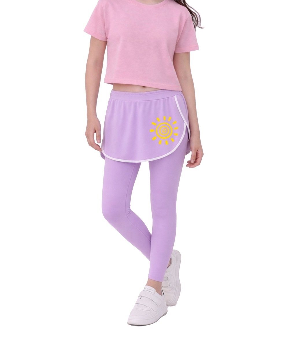 Girls Skeggings | Twirl Sunshine | Lavender - KYDA ONLINE STORE