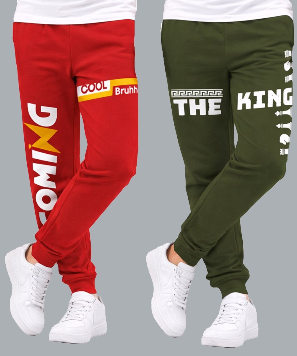 Boys Printed Track Pants | Pack of 2 - KYDA ONLINE STORE
