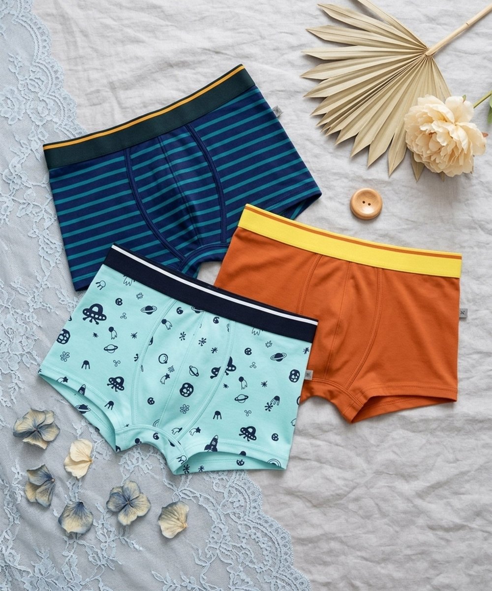 Boys Printed Trunks | Pack of 3 - KYDA ONLINE STORE