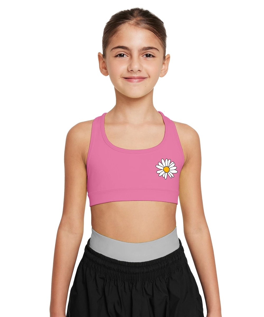 Girls Printed Sports Bra for Pre-Teens | Racerback | Pack of 1 - KYDA ONLINE STORE