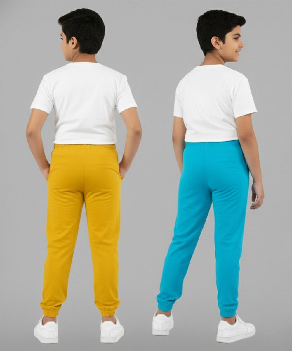 Unisex Basic Joggers | Yellow,Sky blue - KYDA ONLINE STORE