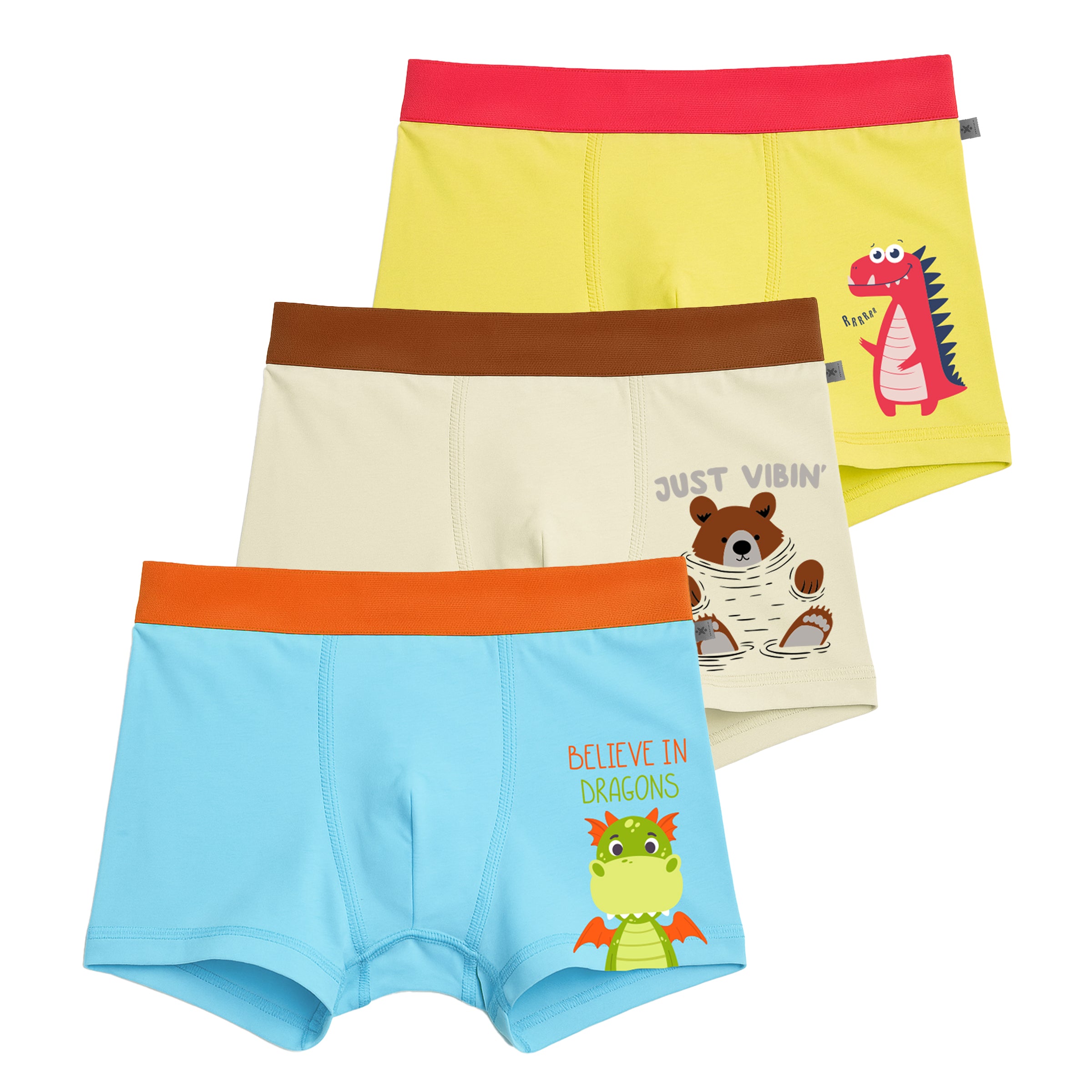 Unisex Regular Fit Printed Trunks | Pack of 3