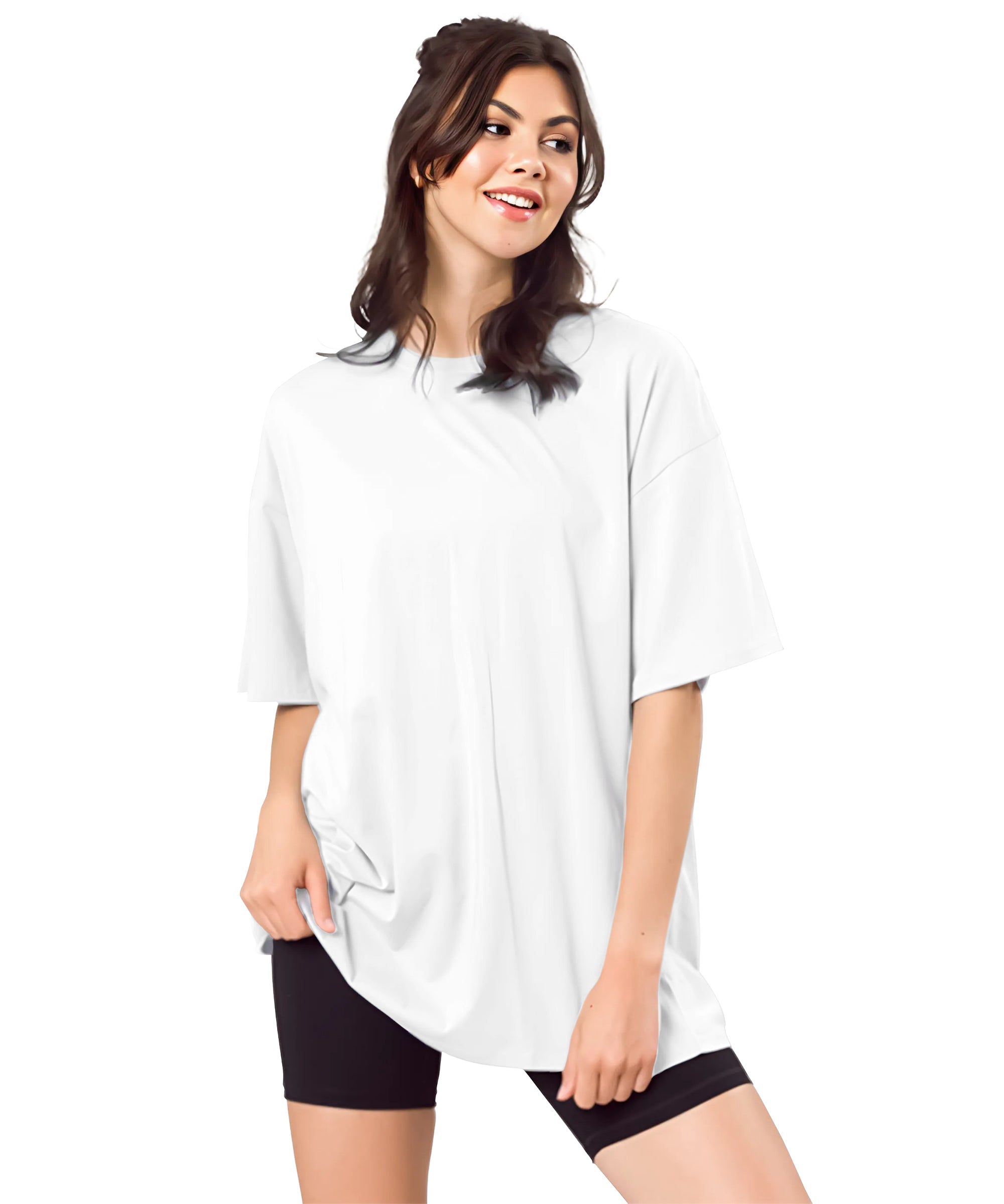 Women's Solid Oversized T-shirt