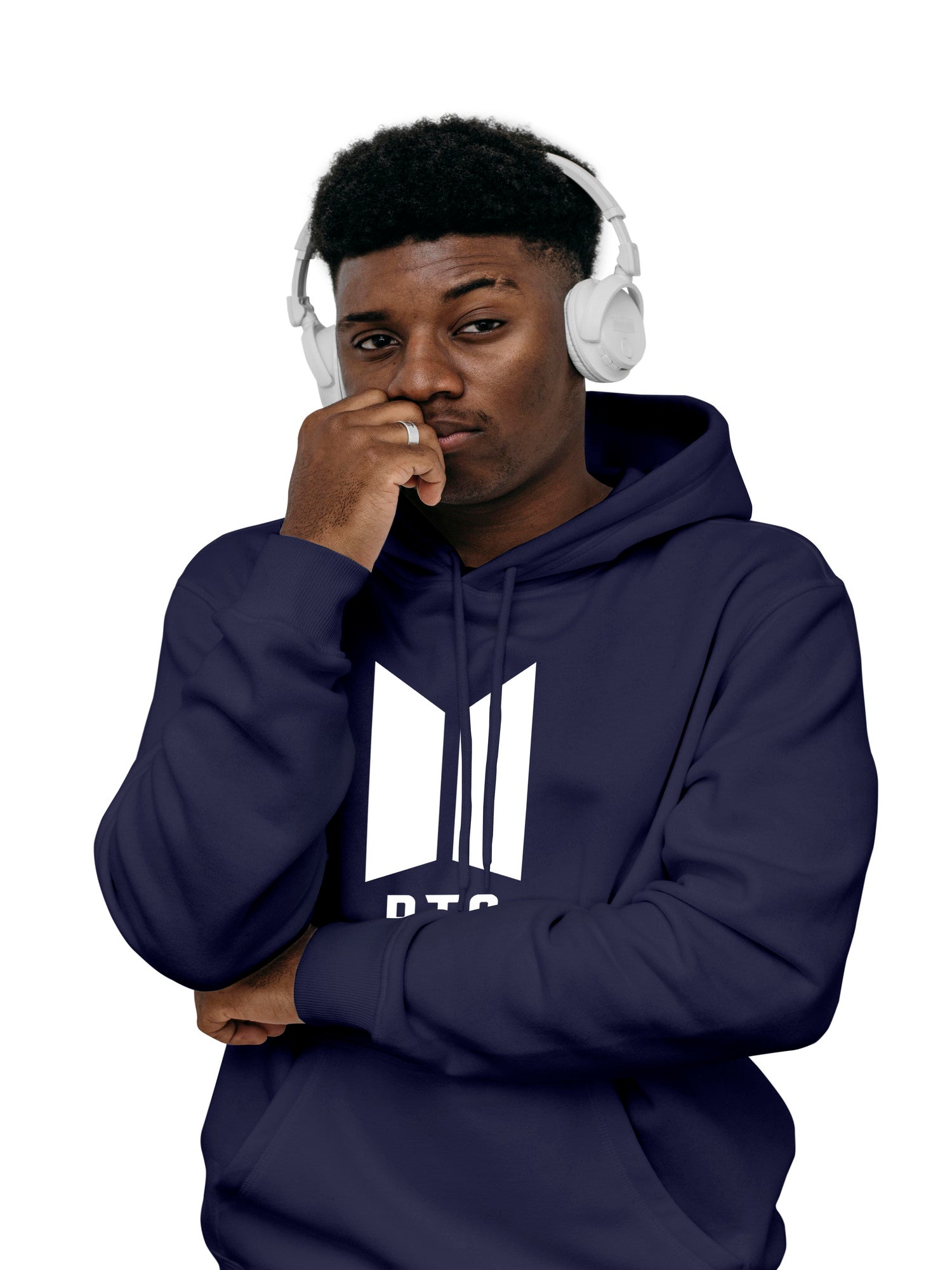 Mens Cotton Melange Hoodies