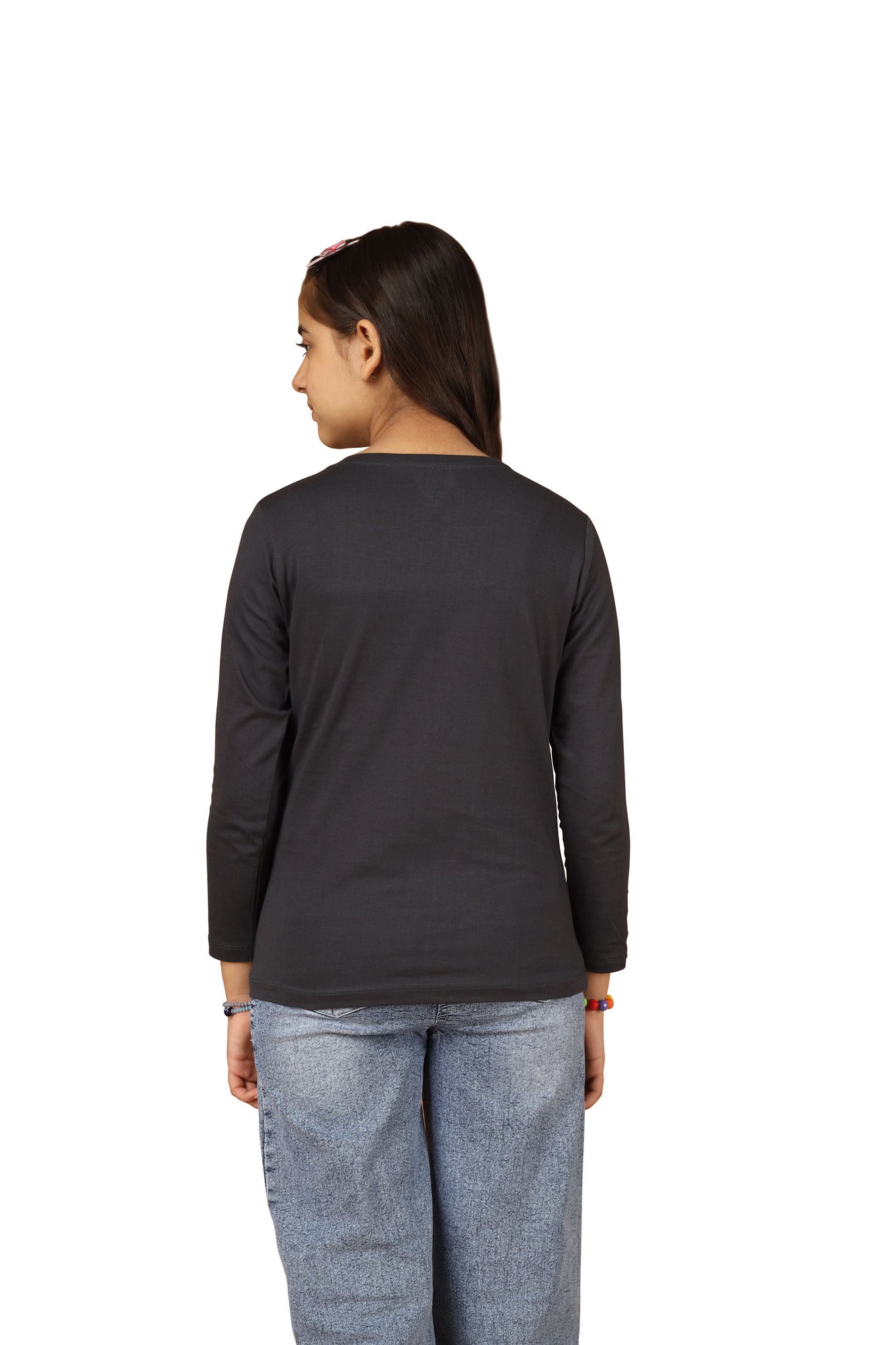 Girls Cotton Printed Full Sleeve T-Shirt - ? (Pack of 3)