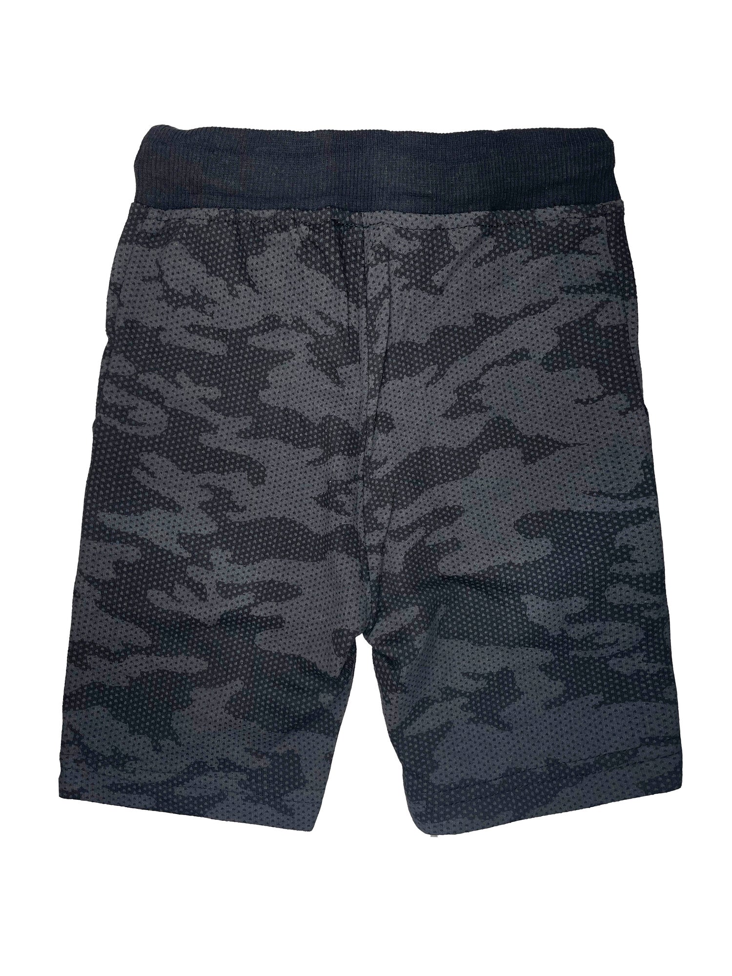 Boys Onlimits Cotton Printed Dark Grey Camouflage Shorts