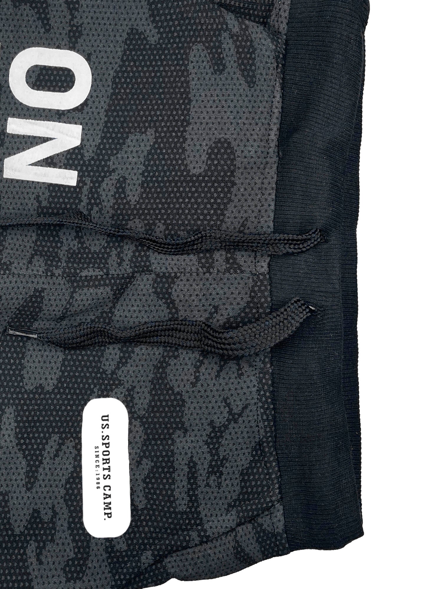 Boys Onlimits Cotton Printed Dark Grey Camouflage Shorts
