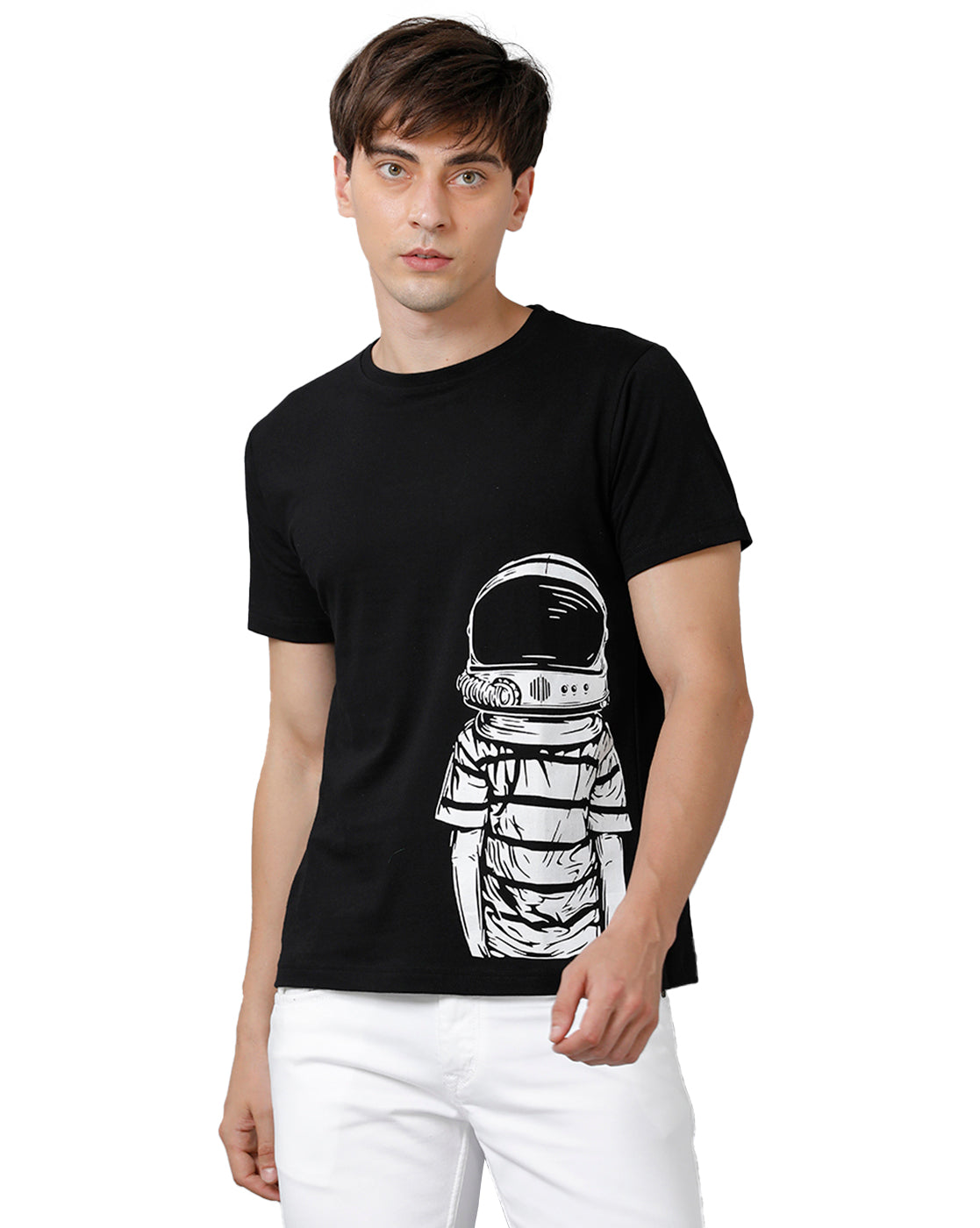 Mens Printed Multicolor Black4 T-Shirt