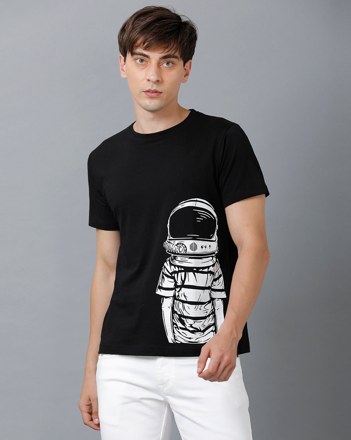 Mens Printed Multicolor Black4 T-Shirt