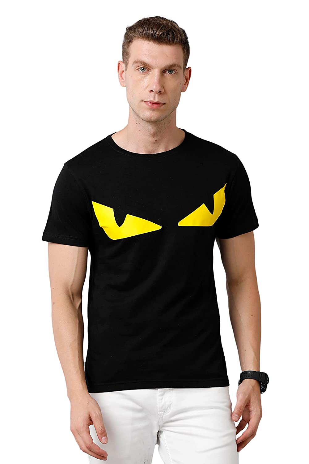 Mens Printed Multicolor Black7 T-Shirt