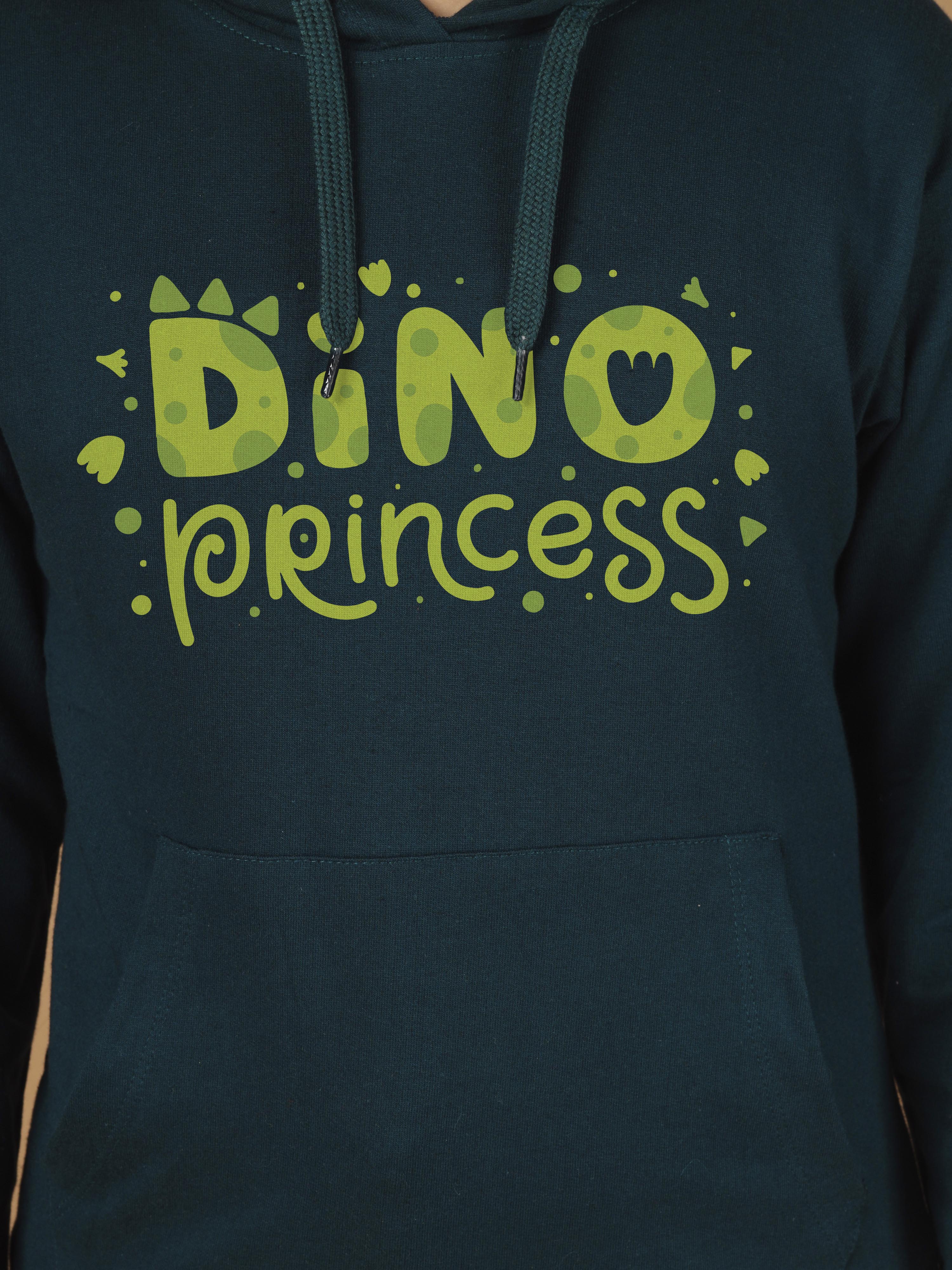 Girls Cotton Hooded Neck Hoodies - Green