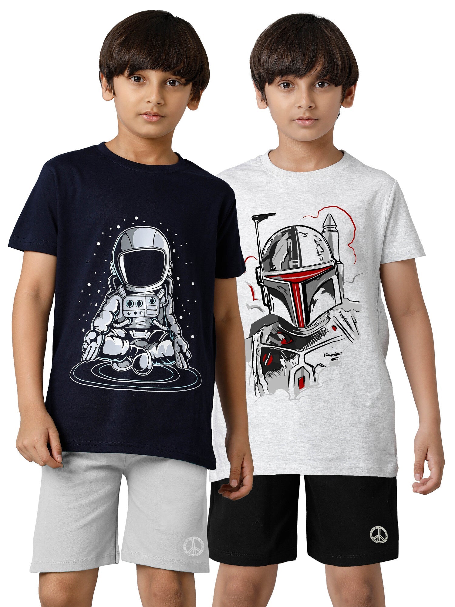 Boys Clothing Set T-shirt & Shorts - Multicolor4 (Pack of 2)