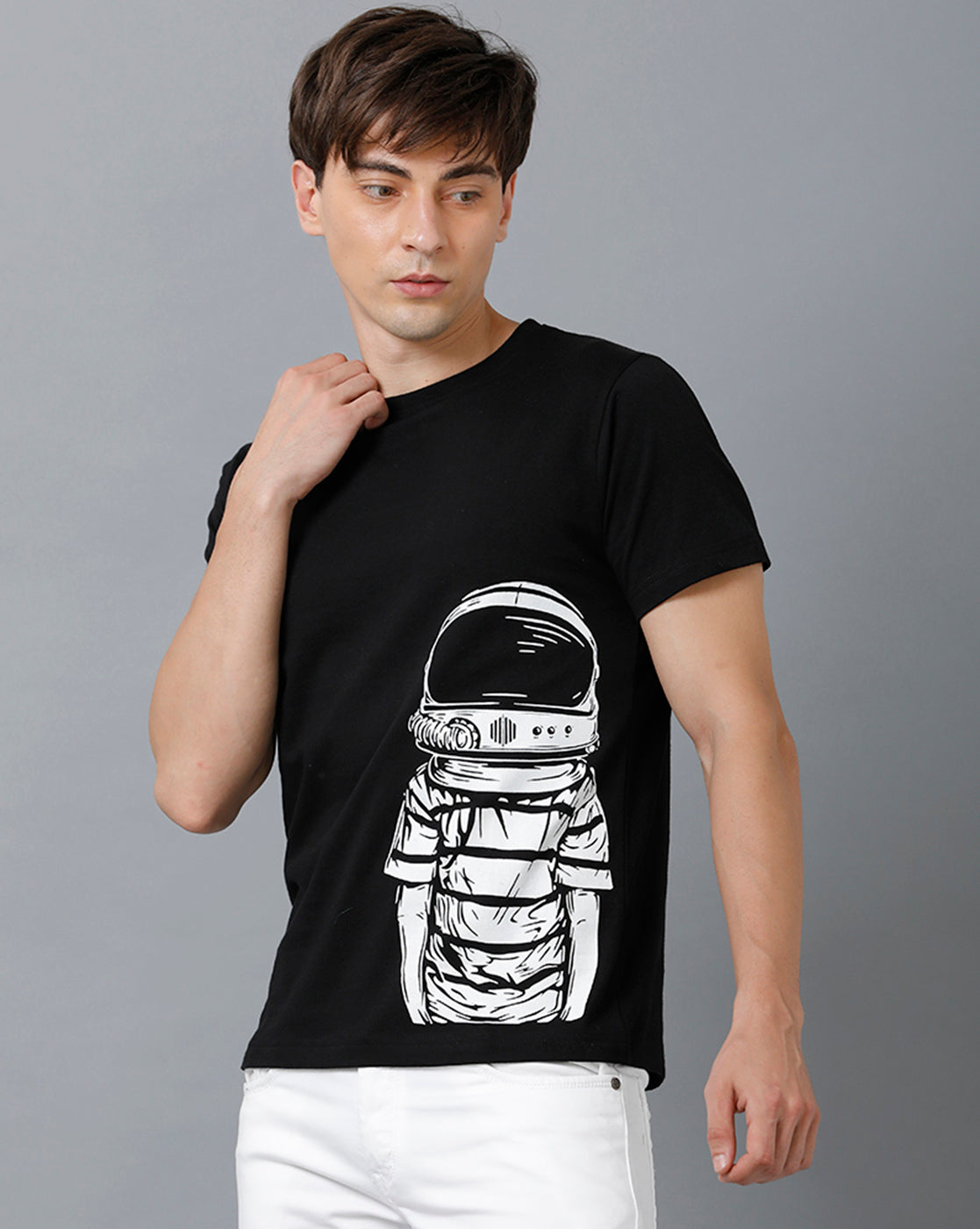 Mens Printed Multicolor Black4 T-Shirt