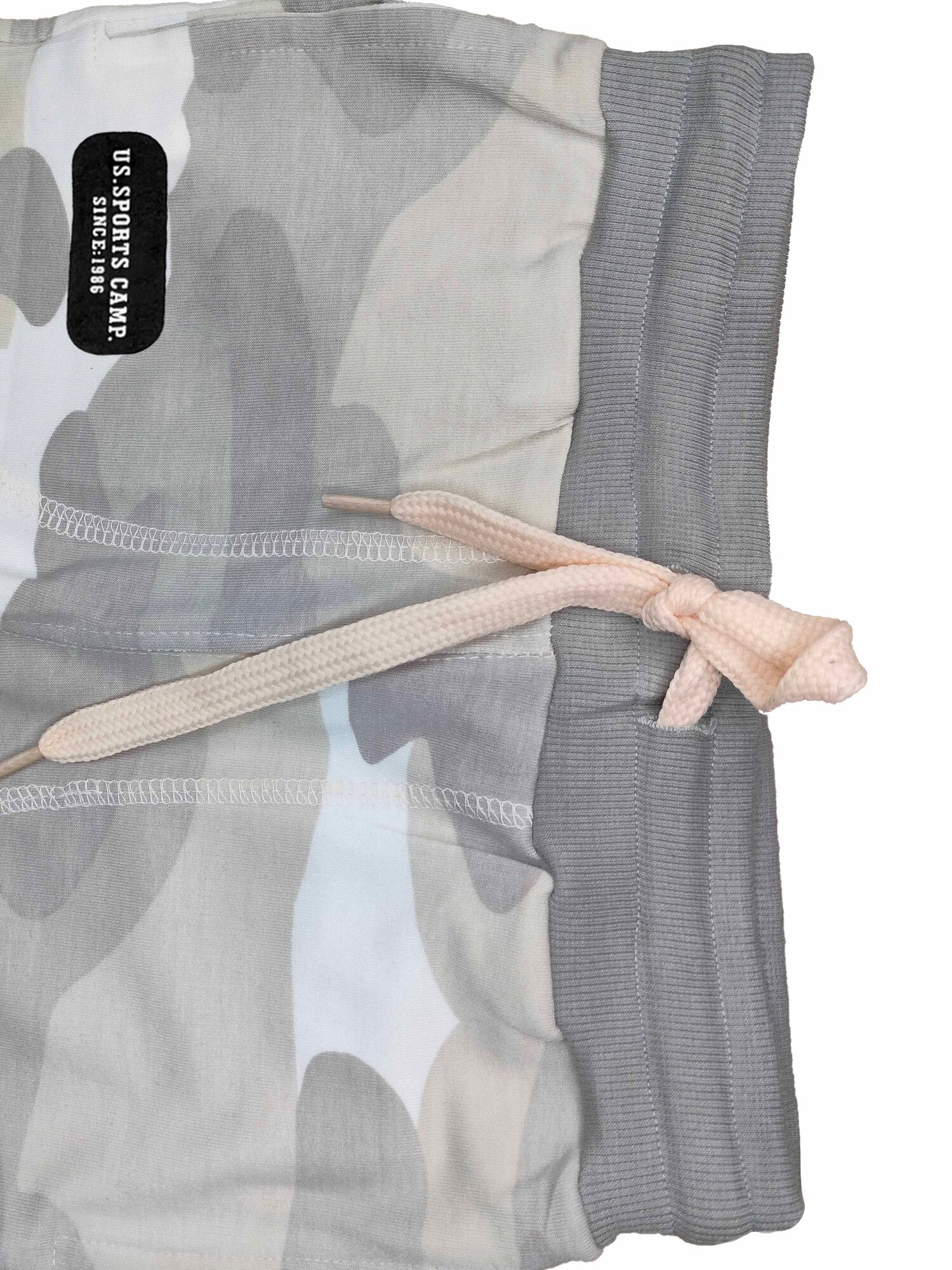 Girls Cotton Printed Camouflage Track Pants - Black