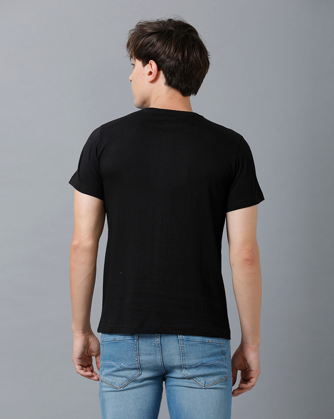 Mens Printed Multicolor Black6 T-Shirt