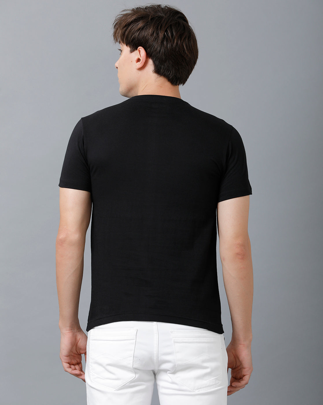 Mens Printed Multicolor Black2 T-Shirt