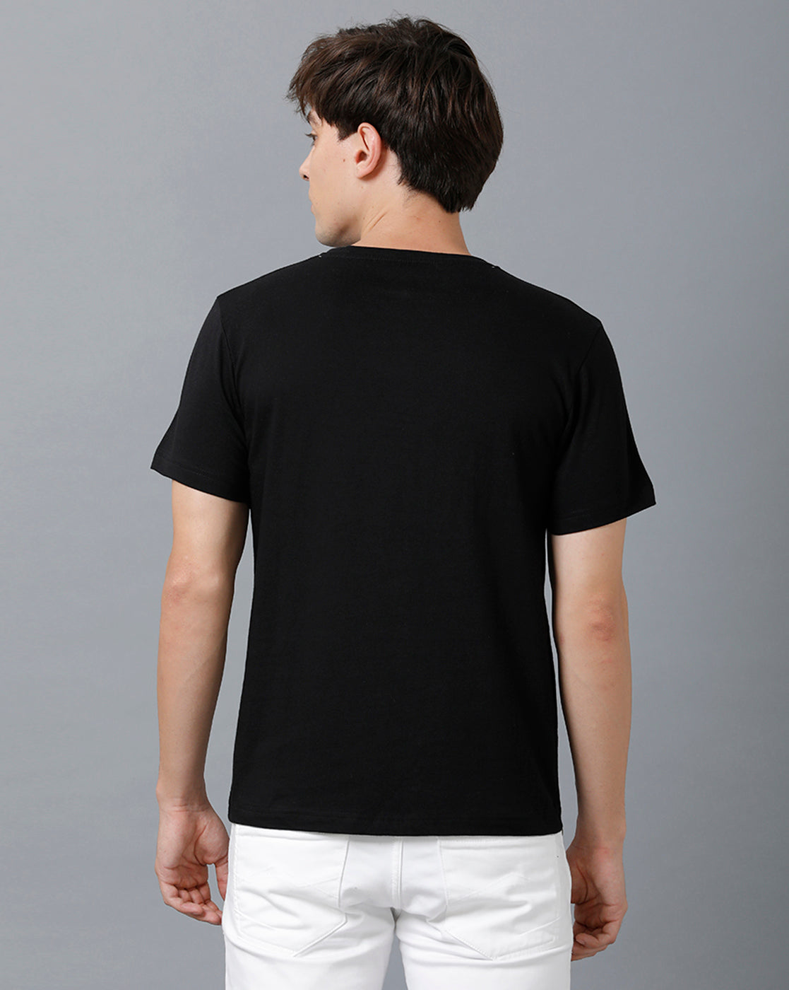 Mens Printed Multicolor Black4 T-Shirt