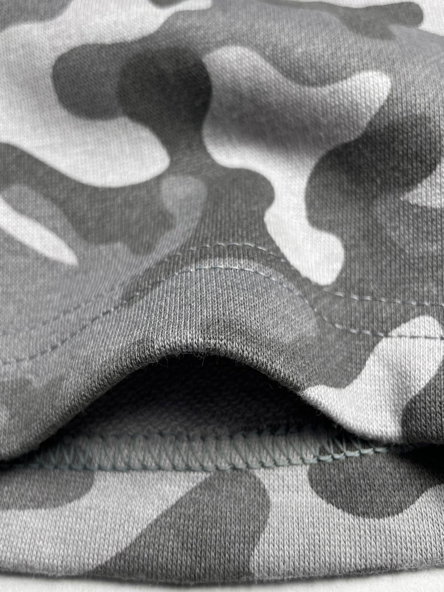 Boys Onlimits Cotton Printed Light Grey Camouflage Shorts