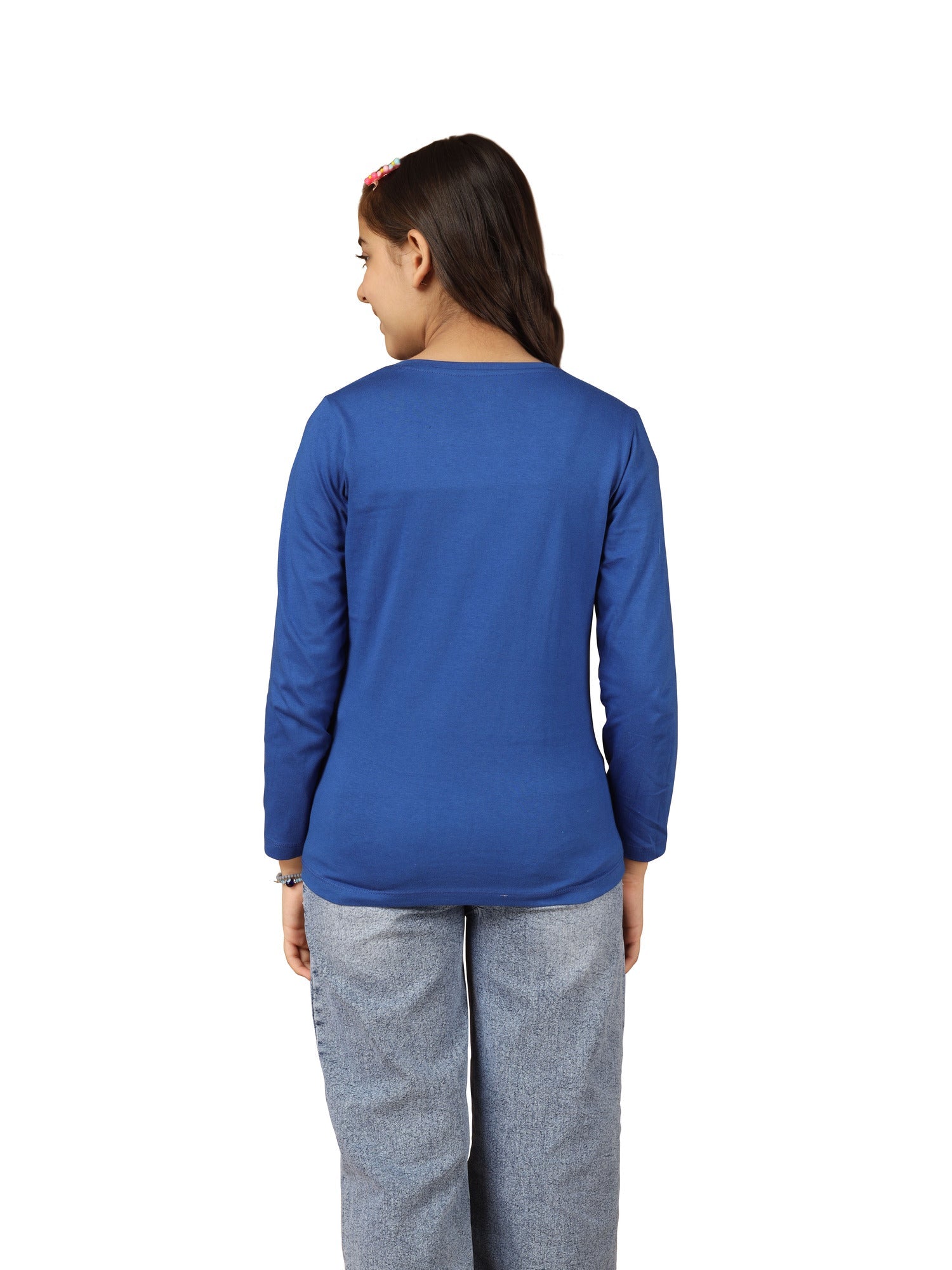 Girls Cotton Printed Full Sleeve T-Shirt - ? (Pack of 3)