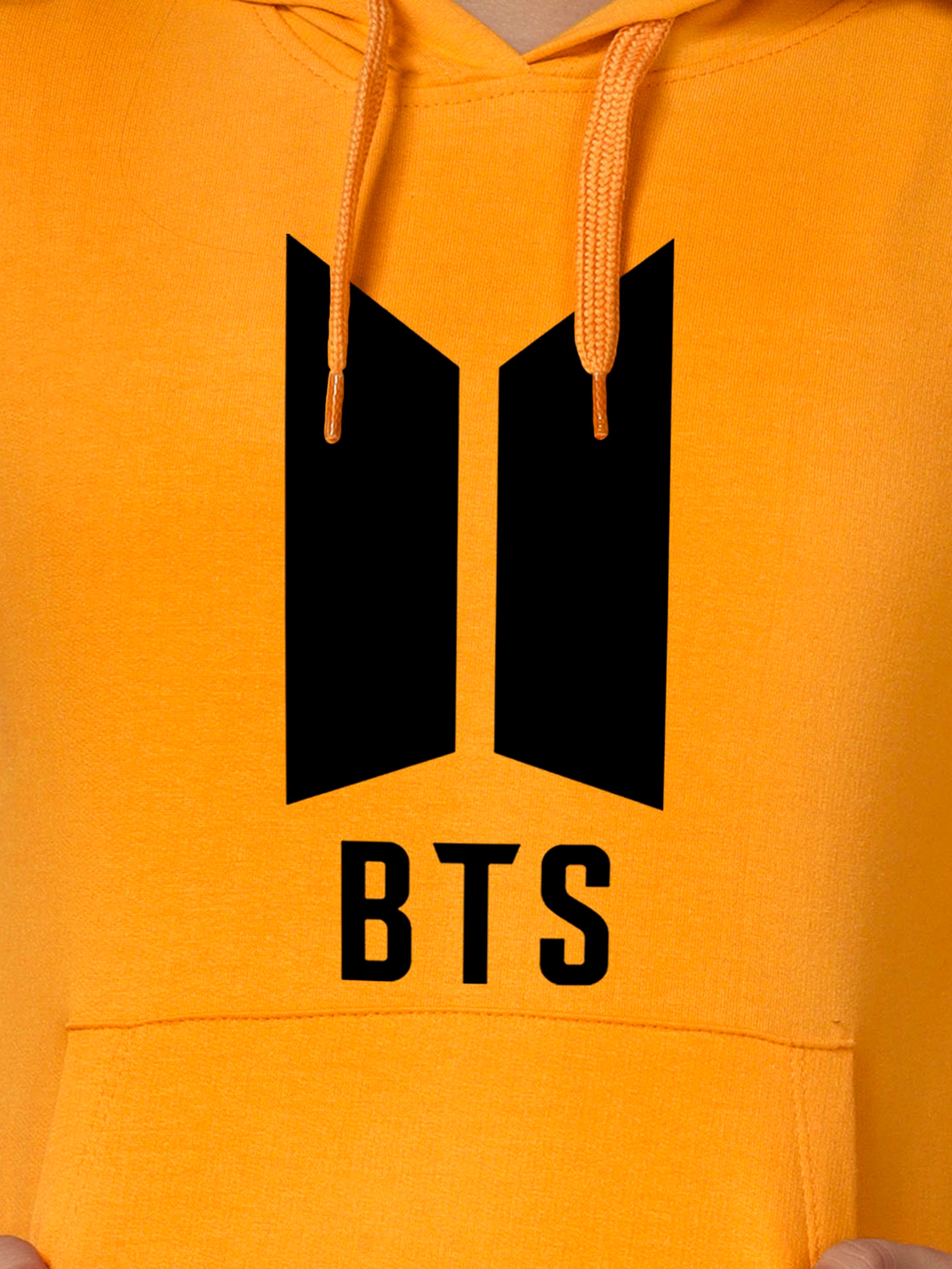 Girls Cotton Hooded Neck Hoodies - Yellow