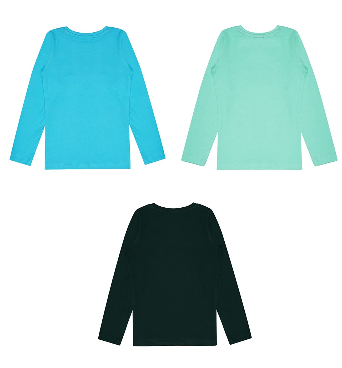 Girls Cotton Printed Full Sleeve T-Shirt - ? (Pack of 3)