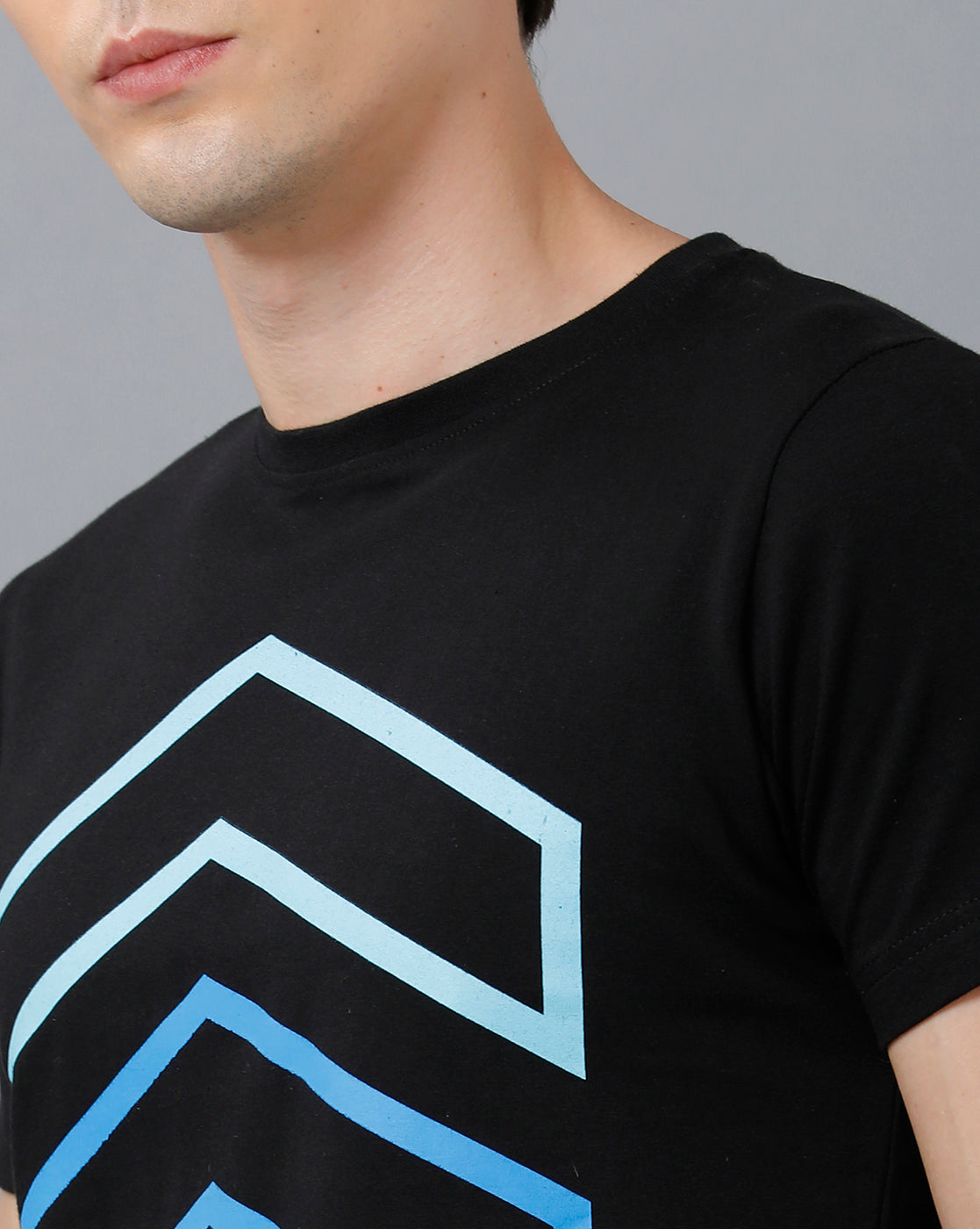 Mens Printed Multicolor Black3 T-Shirt
