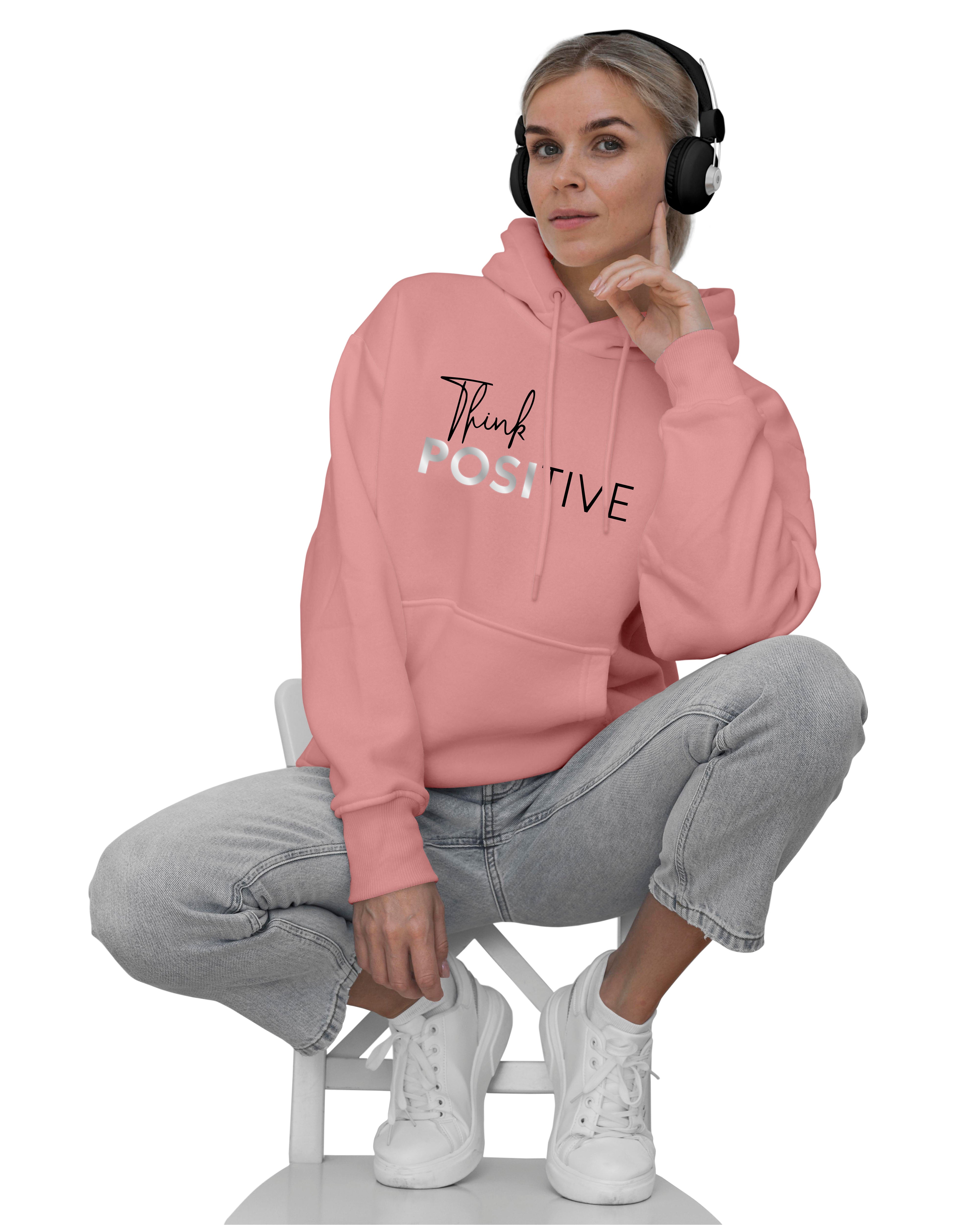 Womens Cotton Pink Hoodies - Pink