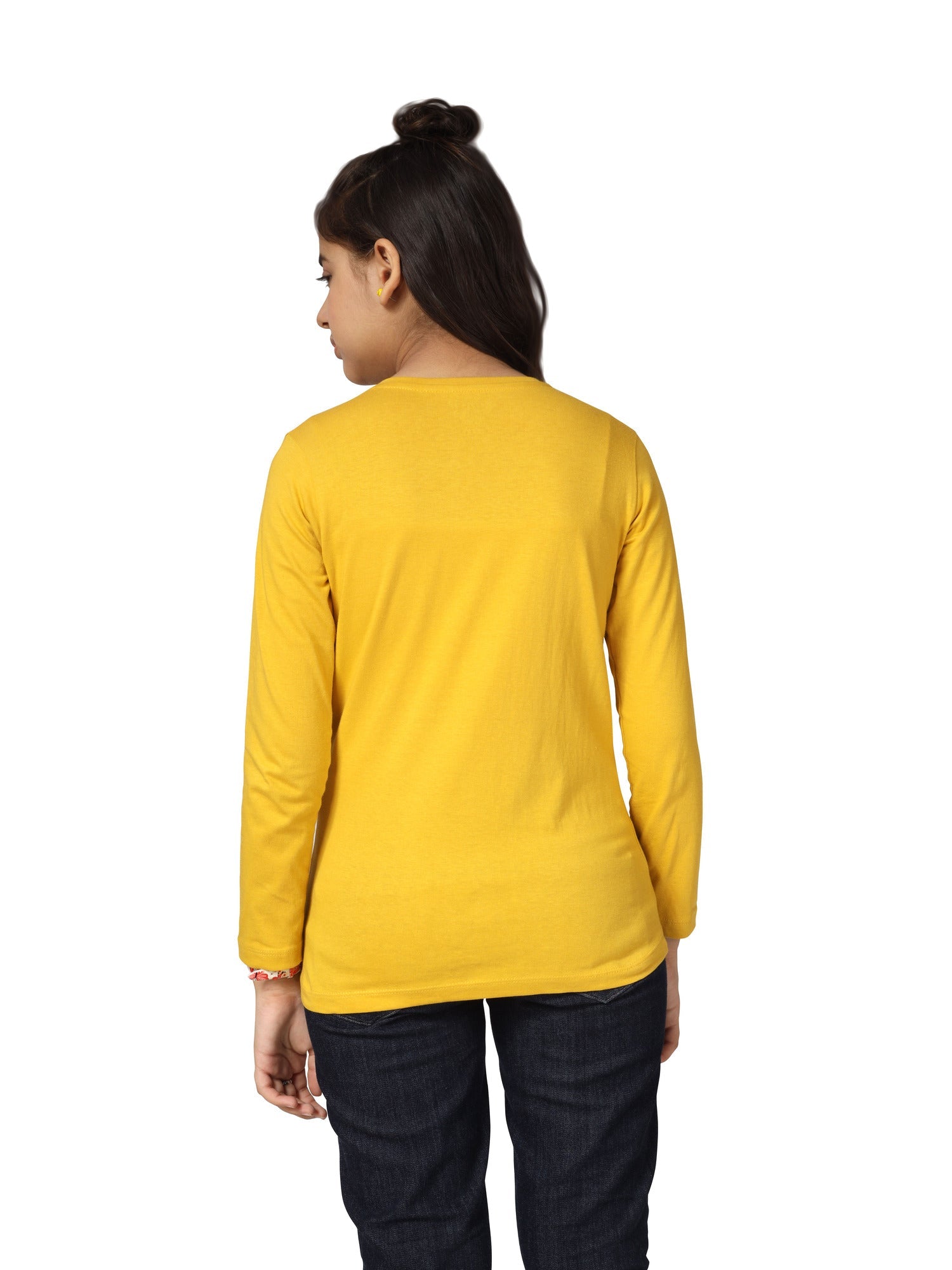 Girls Cotton Printed Full Sleeve T-Shirt - ? (Pack of 3)
