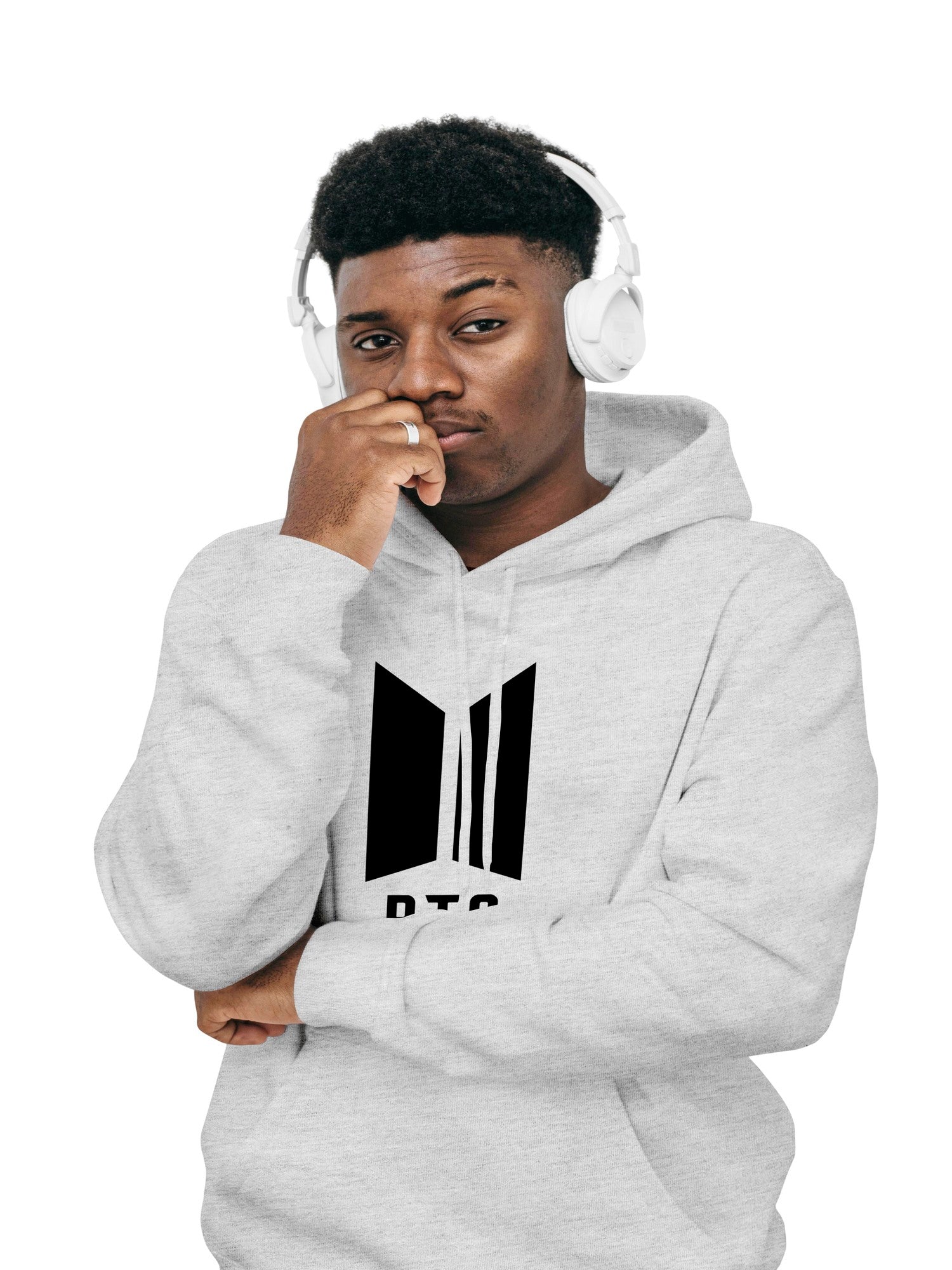 Mens Cotton Melange Hoodies