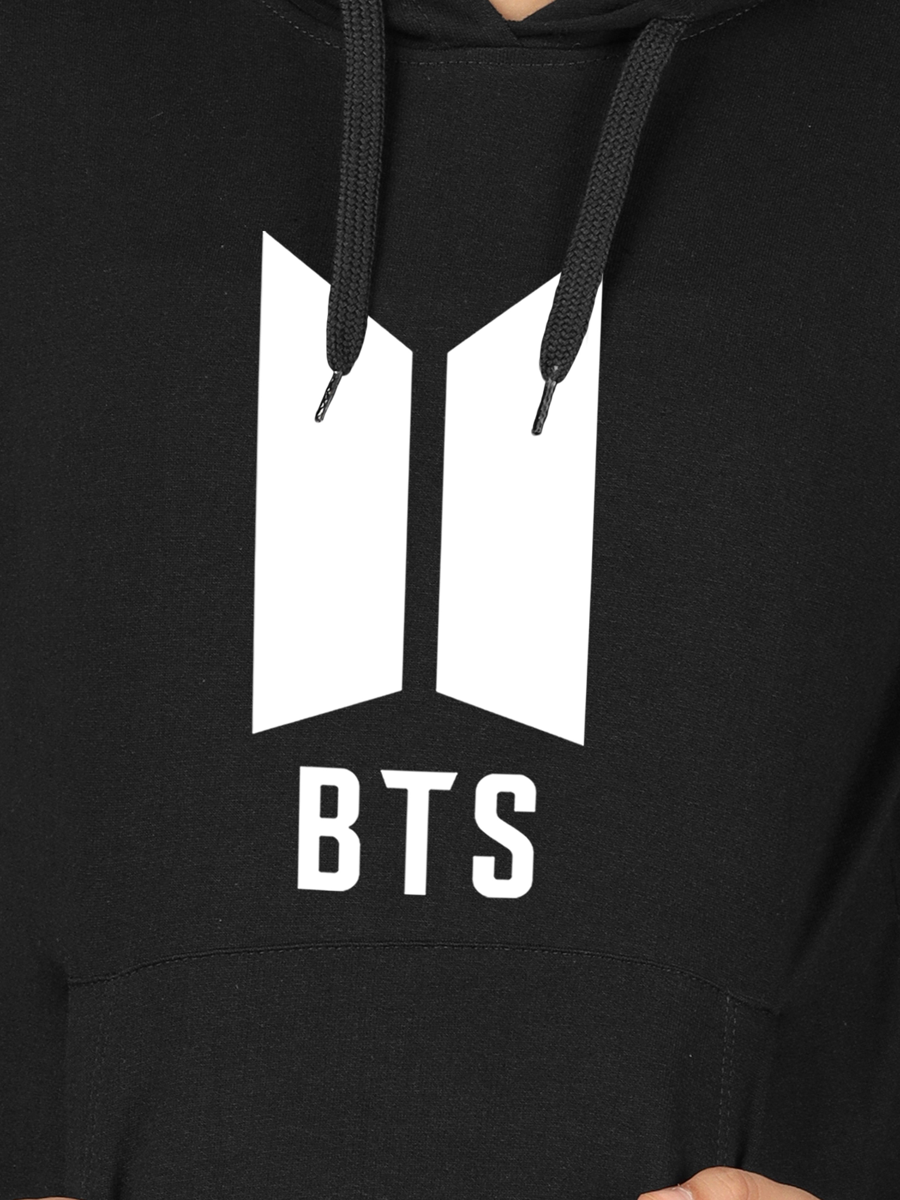 Girls Cotton Hooded Neck Hoodies - Black