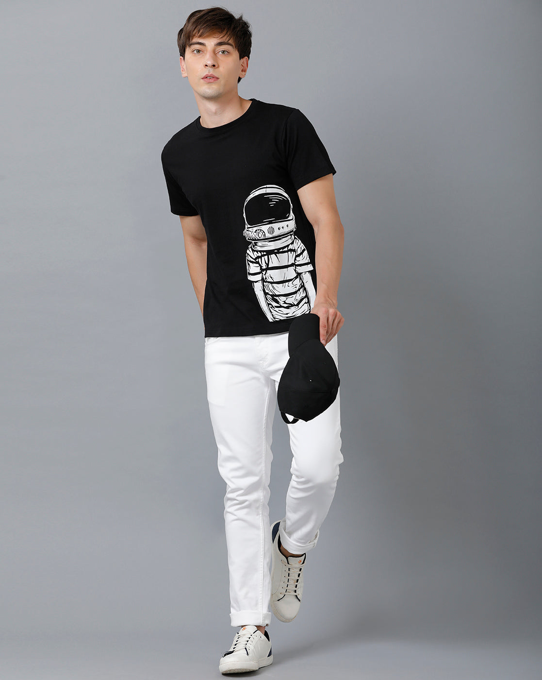 Mens Printed Multicolor Black4 T-Shirt