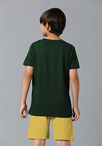 Boys Cotton Printed Round Neck T-Shirts (Pack of 5)