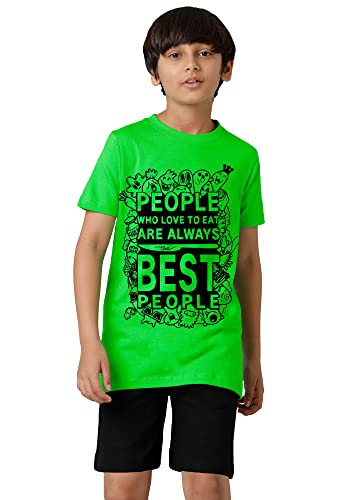 Boys Cotton Printed Round Neck T-Shirts (Pack of 5)