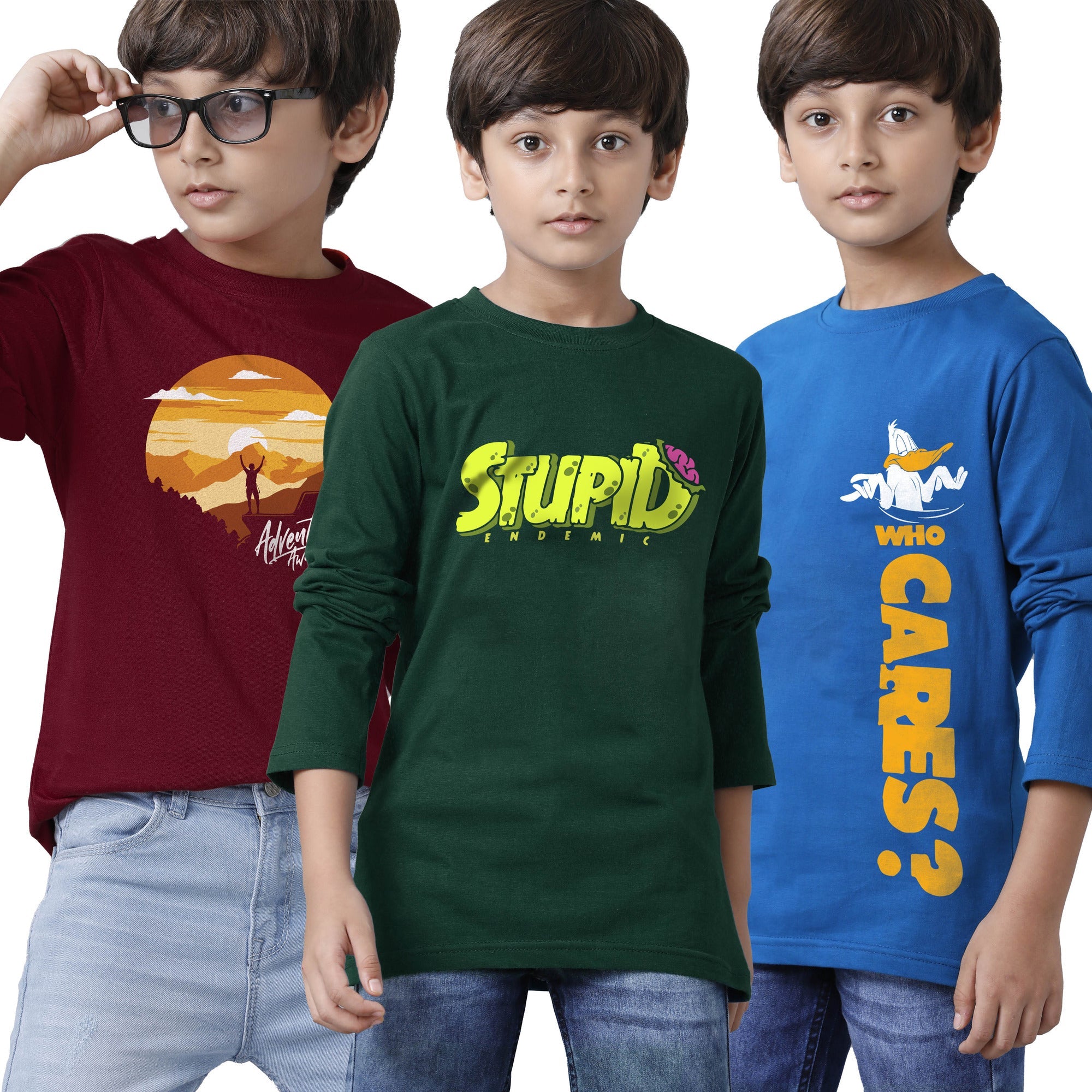 Boys Printed Full Sleeve T-shirt