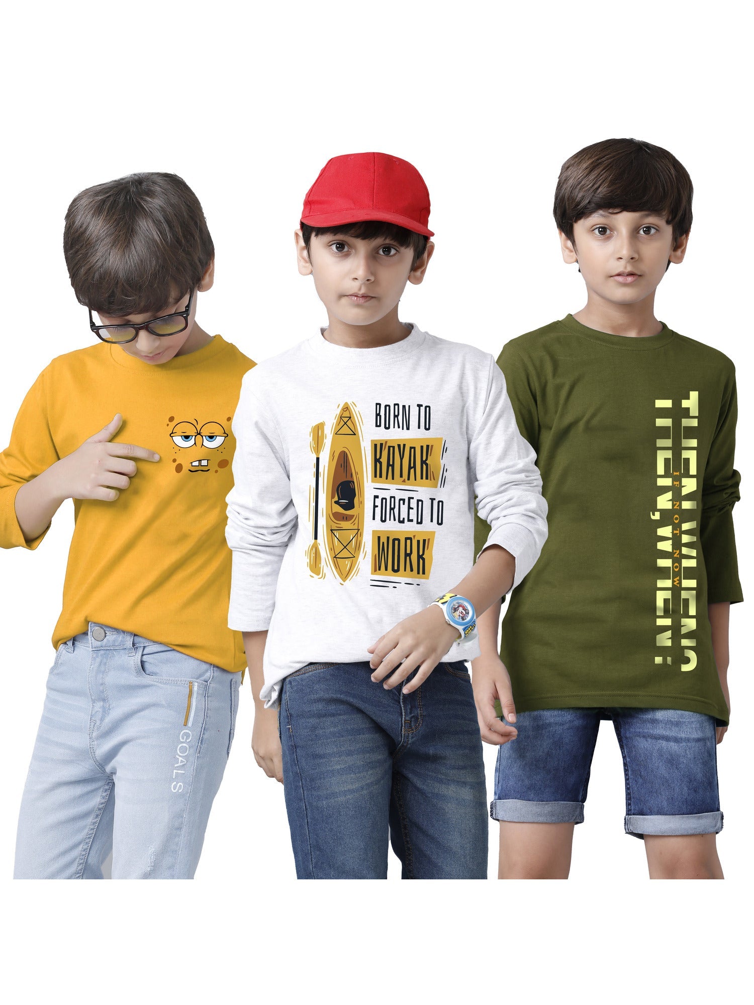 Boys Printed Full Sleeve T-shirt