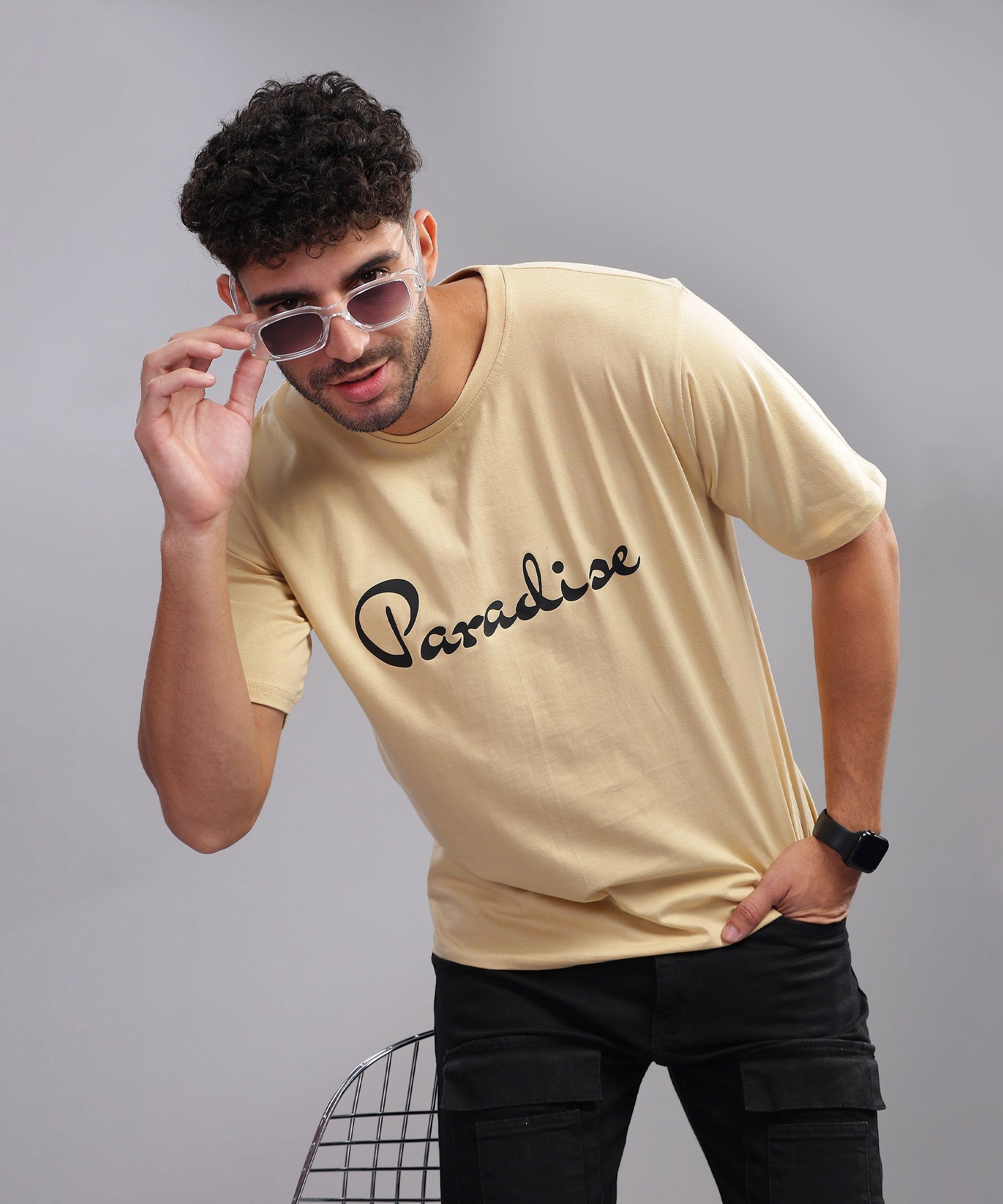 Paradise | Men's Oversized T-shirt | Cream