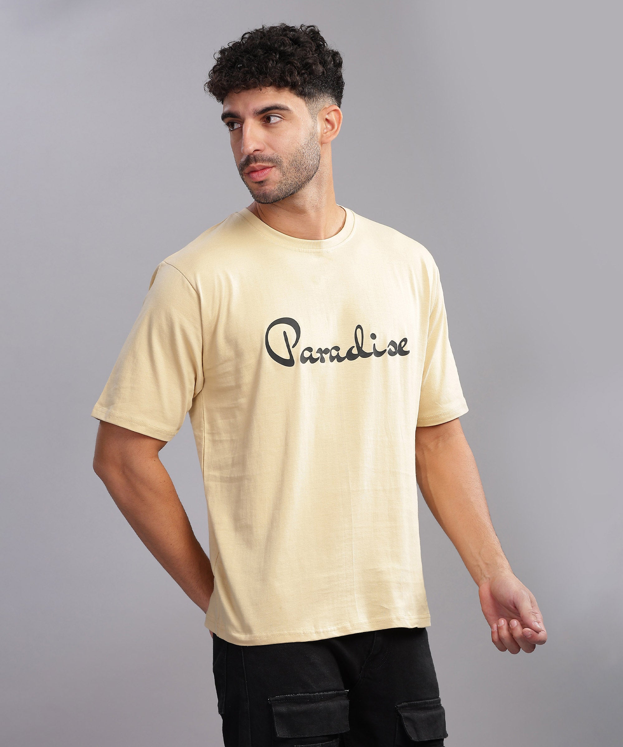 Paradise | Men's Oversized T-shirt | Cream