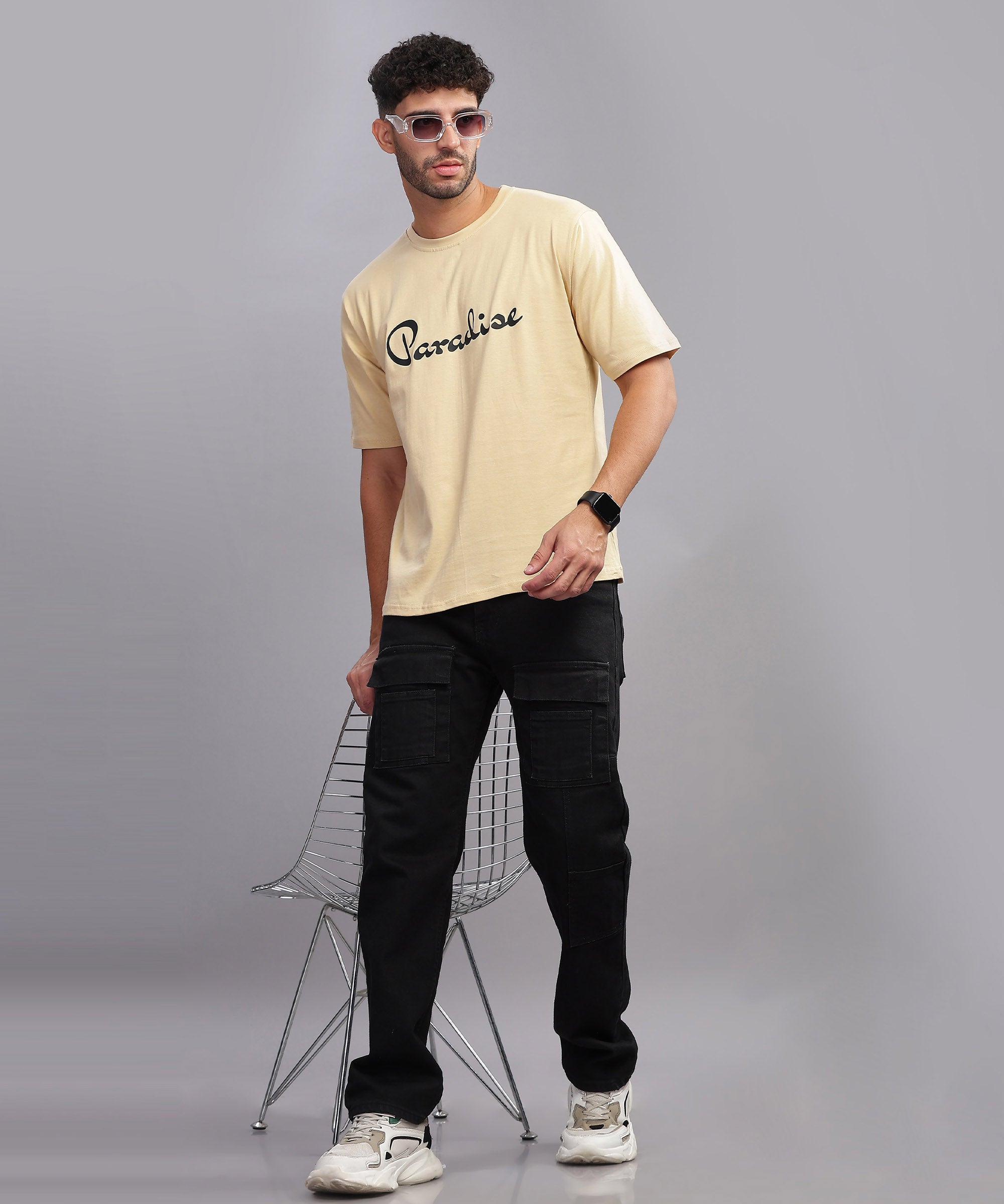 Paradise | Men's Oversized T-shirt | Cream