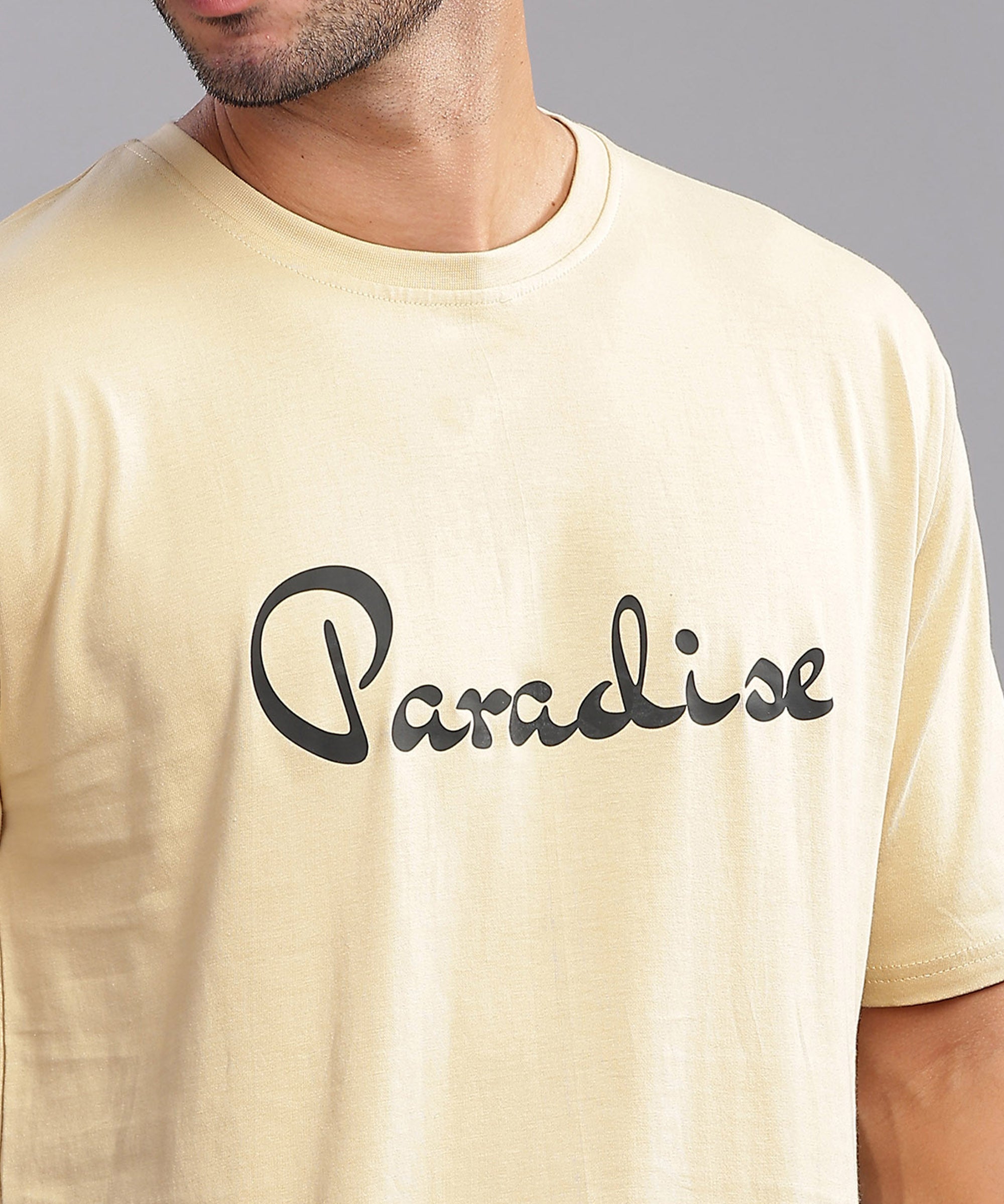 Paradise | Men's Oversized T-shirt | Cream