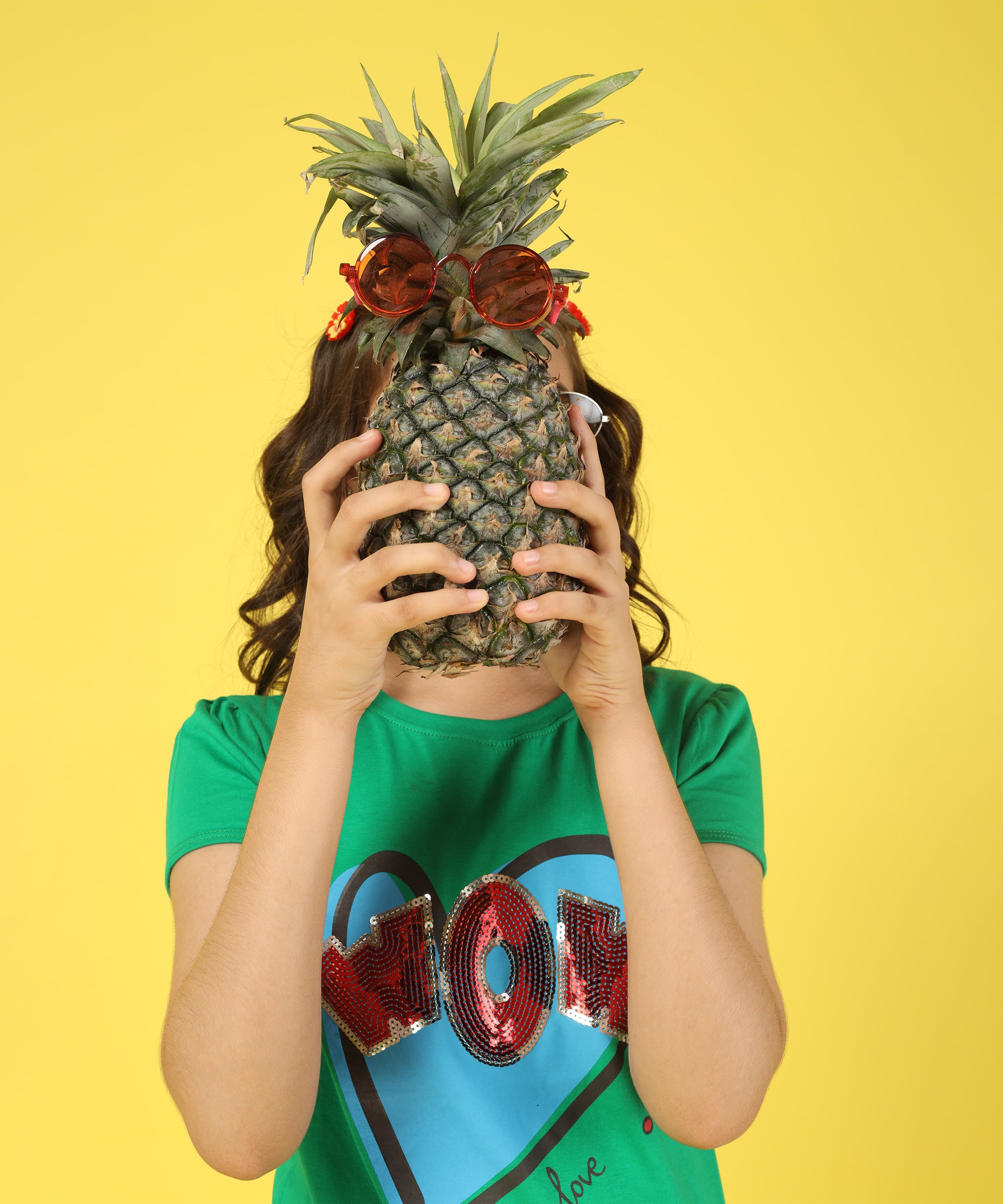 Girls Premium Half Sleeve T-shirt | Green