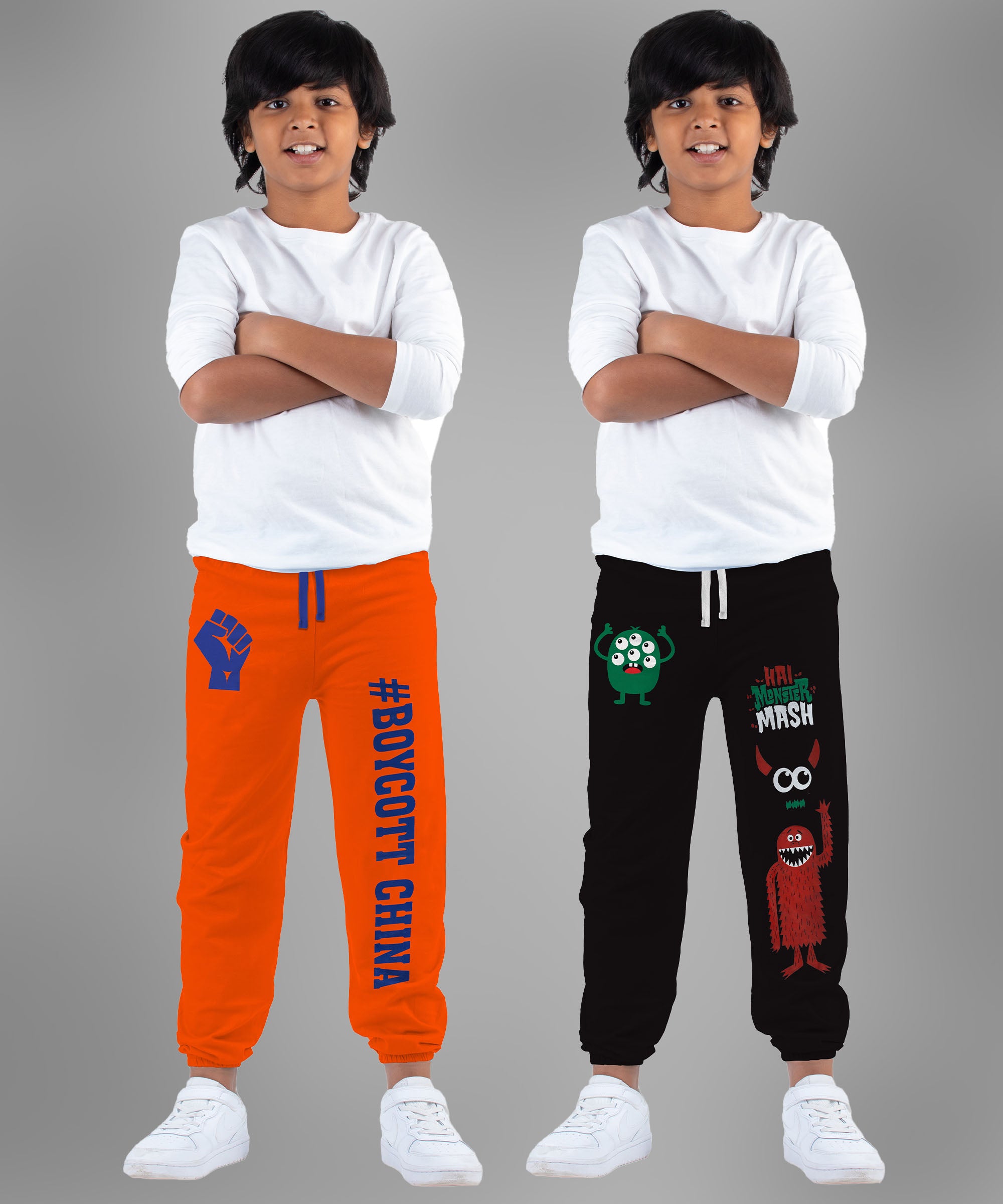 Boycott | Boys Printed Trousers (Pack of 2)