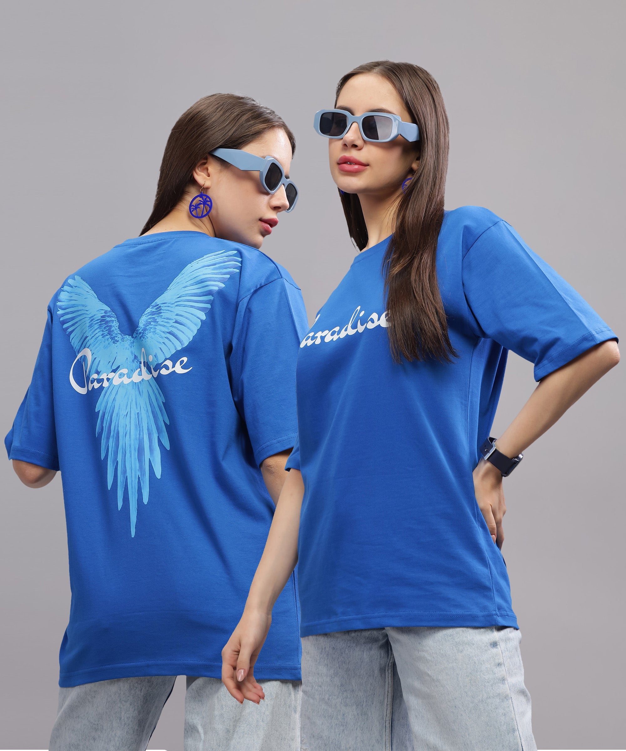 Paradise | Women's Oversized T-shirt | Blue