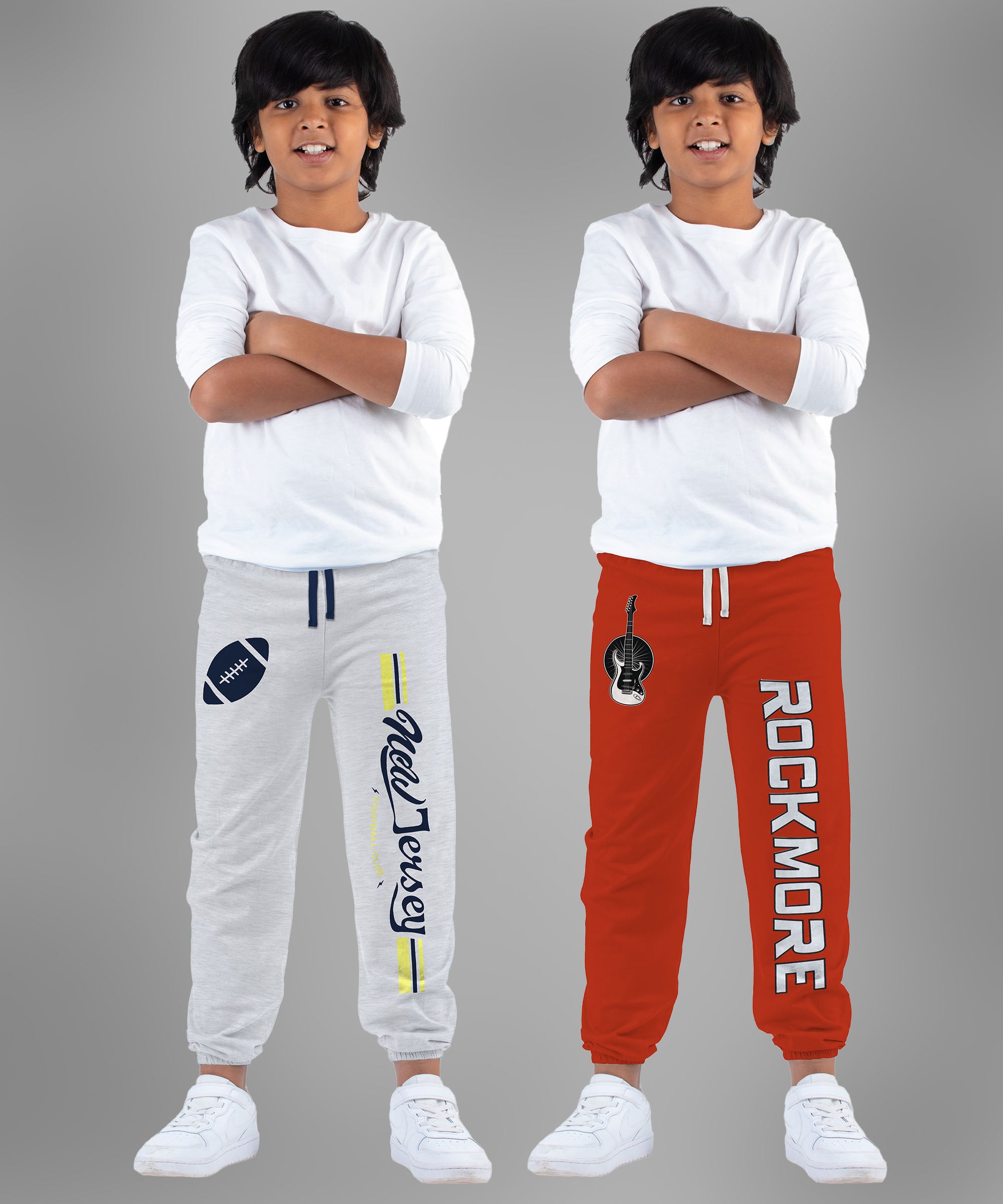 Rock Mode | Boys Printed Trousers (Pack of 2)